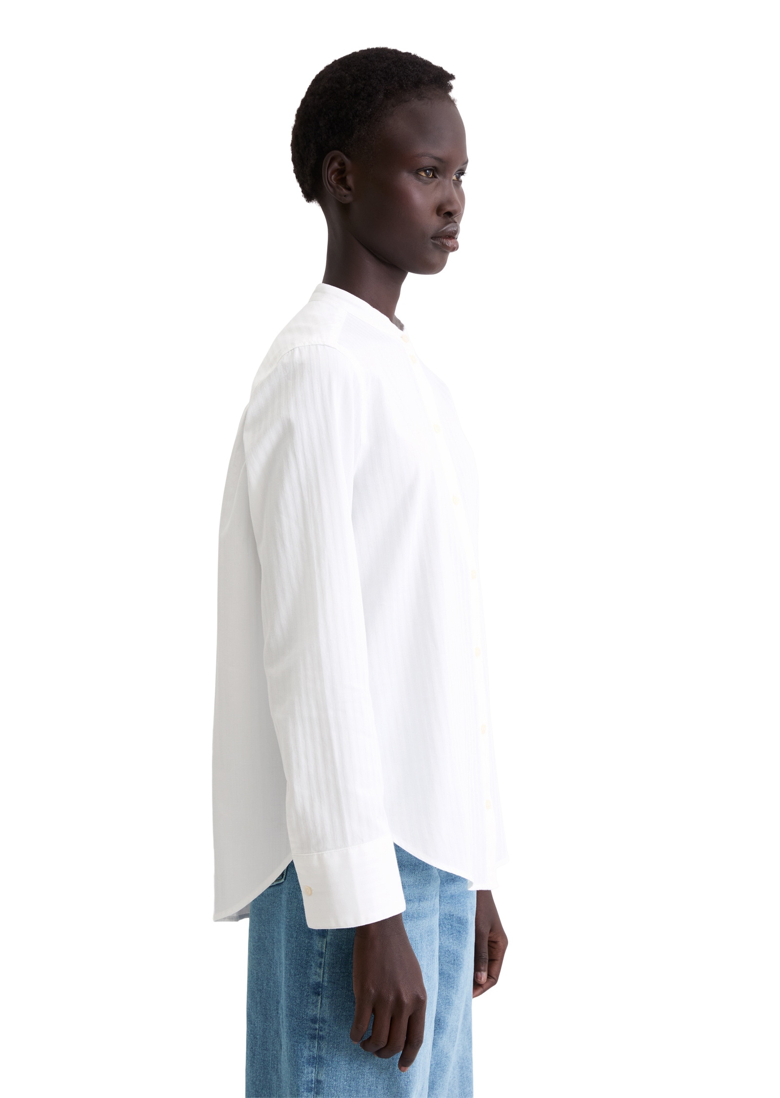 Marc O'Polo Langarmbluse »aus tonal gestreifter Baumwolle«