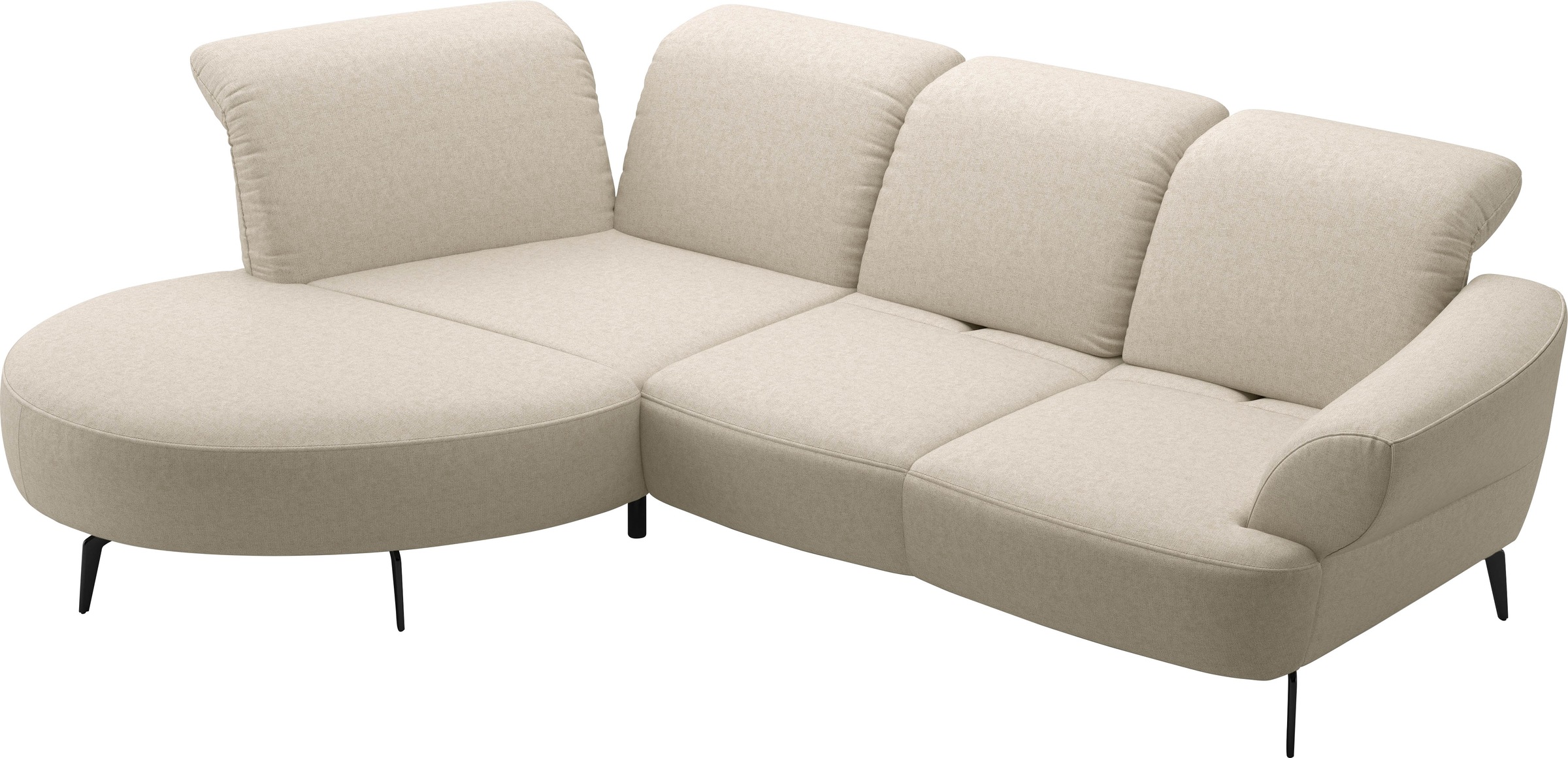 sit&more Ecksofa »Dance«, inkl.System Click&Seat und Sitztiefenverstellung