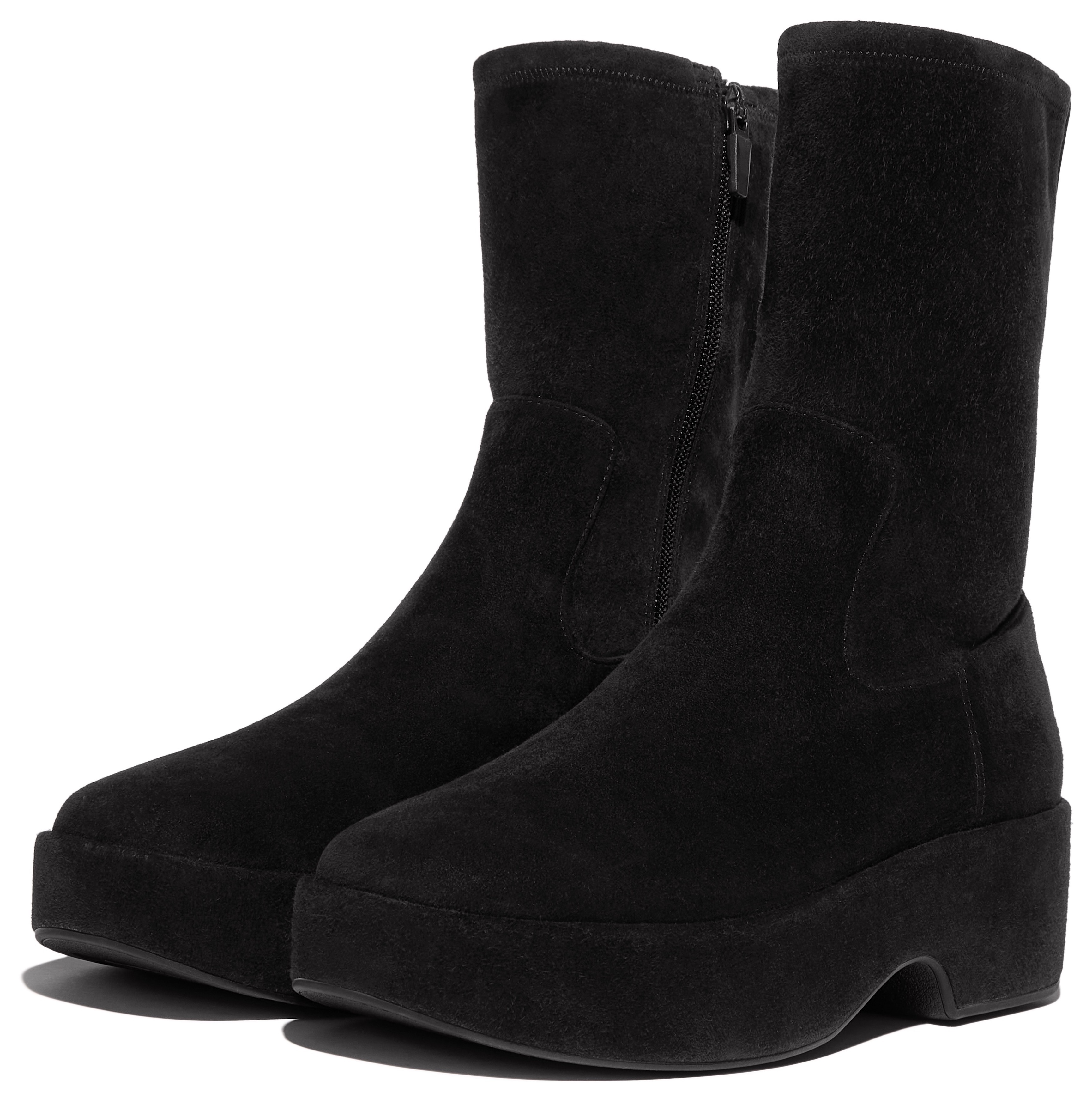 Thumbnail - Fitflop Plateaustiefelette "F-LUMA" Stiefel, Chunky Boot mit Stretch-Schaft