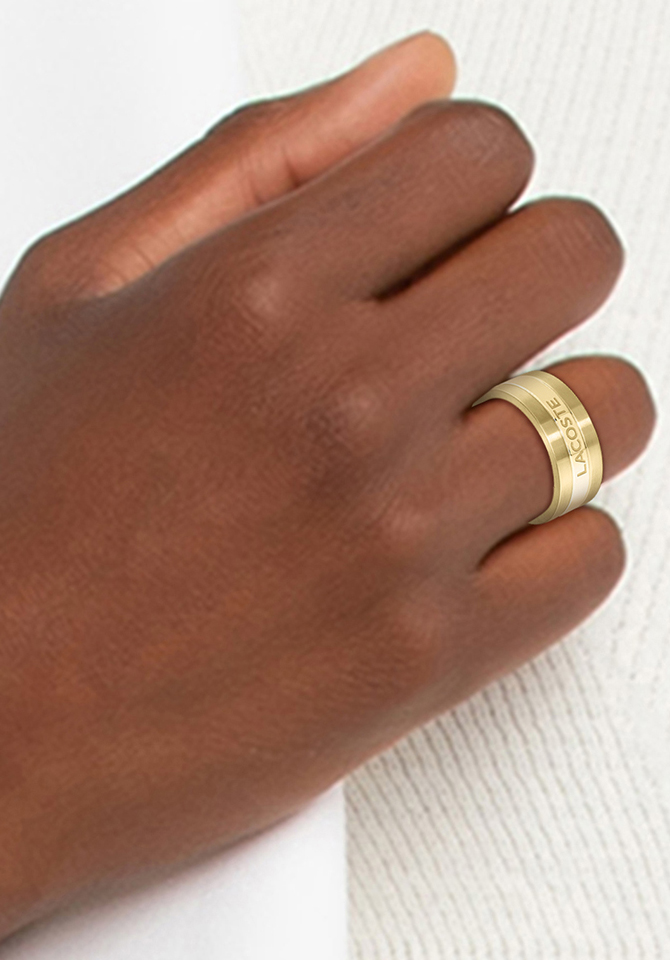 Lacoste Fingerring »Schmuck Edelstahl Herrenring ADVENTURER«