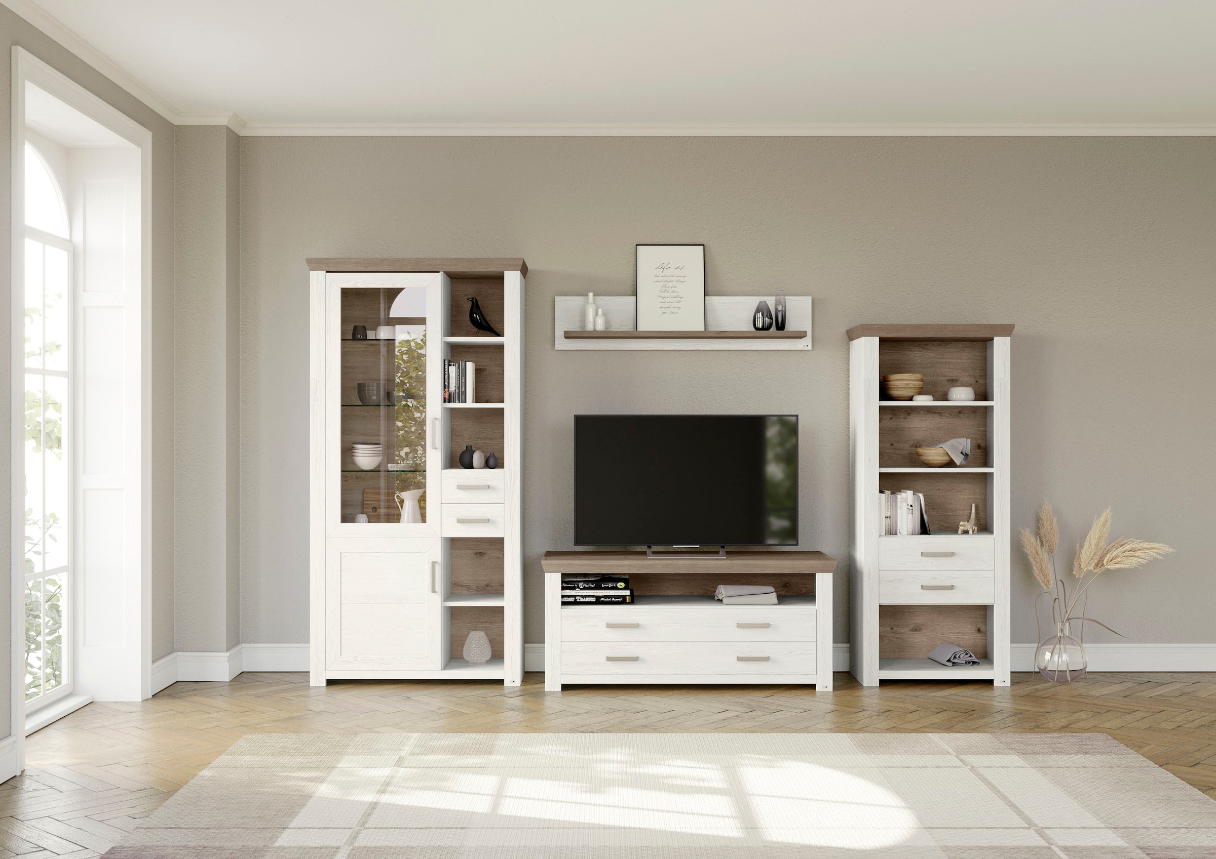 set one by Musterring Wohnwand "York" 4 Stk. tlg. günstig online kaufen