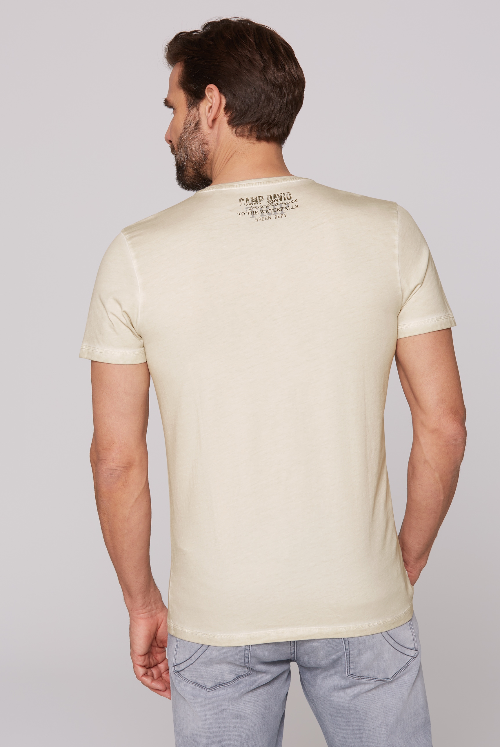 CAMP DAVID Rundhalsshirt, aus Baumwolle