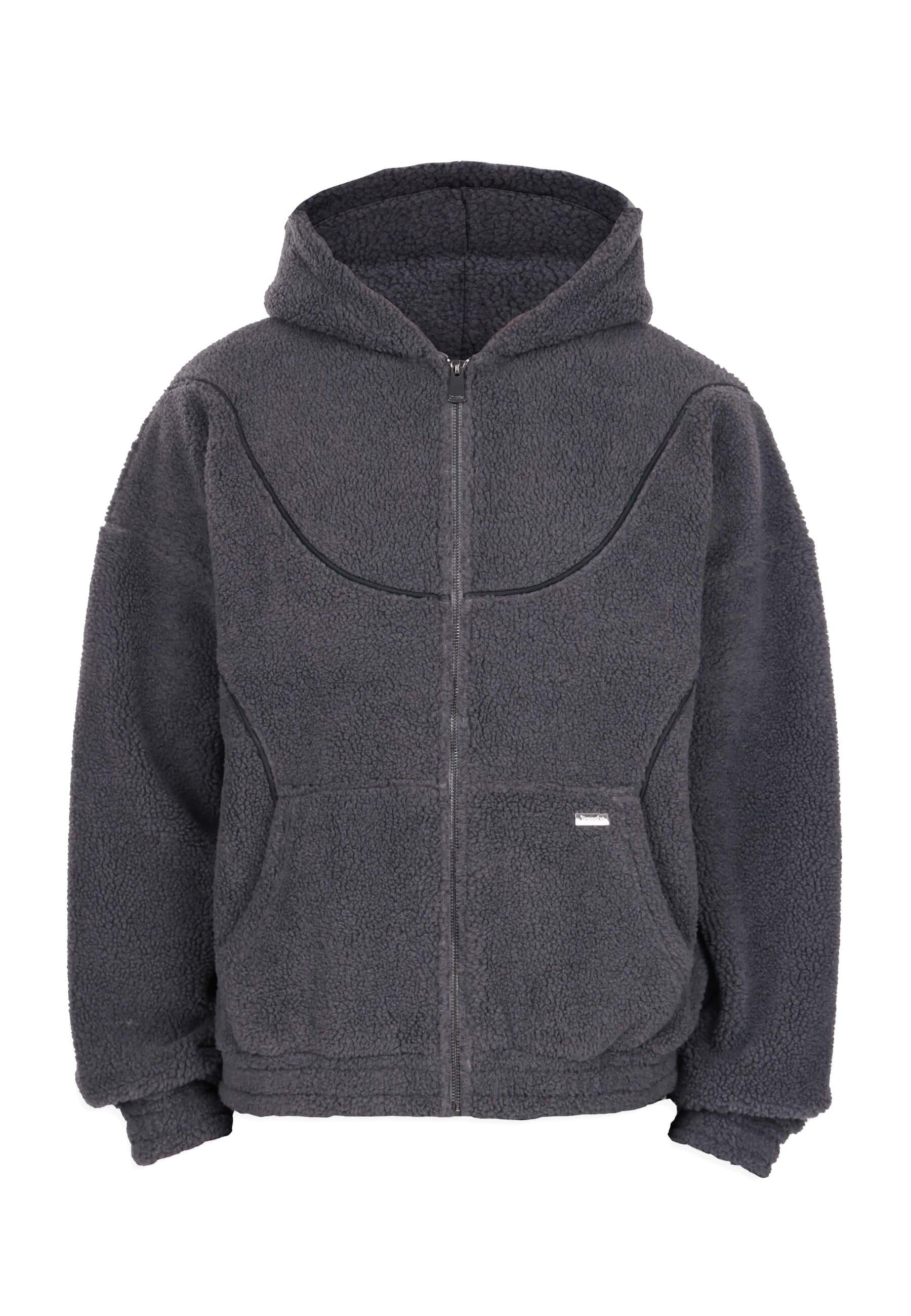 Dropsize Sweatjacke "Dropsize WAVY TEDDY ZIP HOODIE" günstig online kaufen