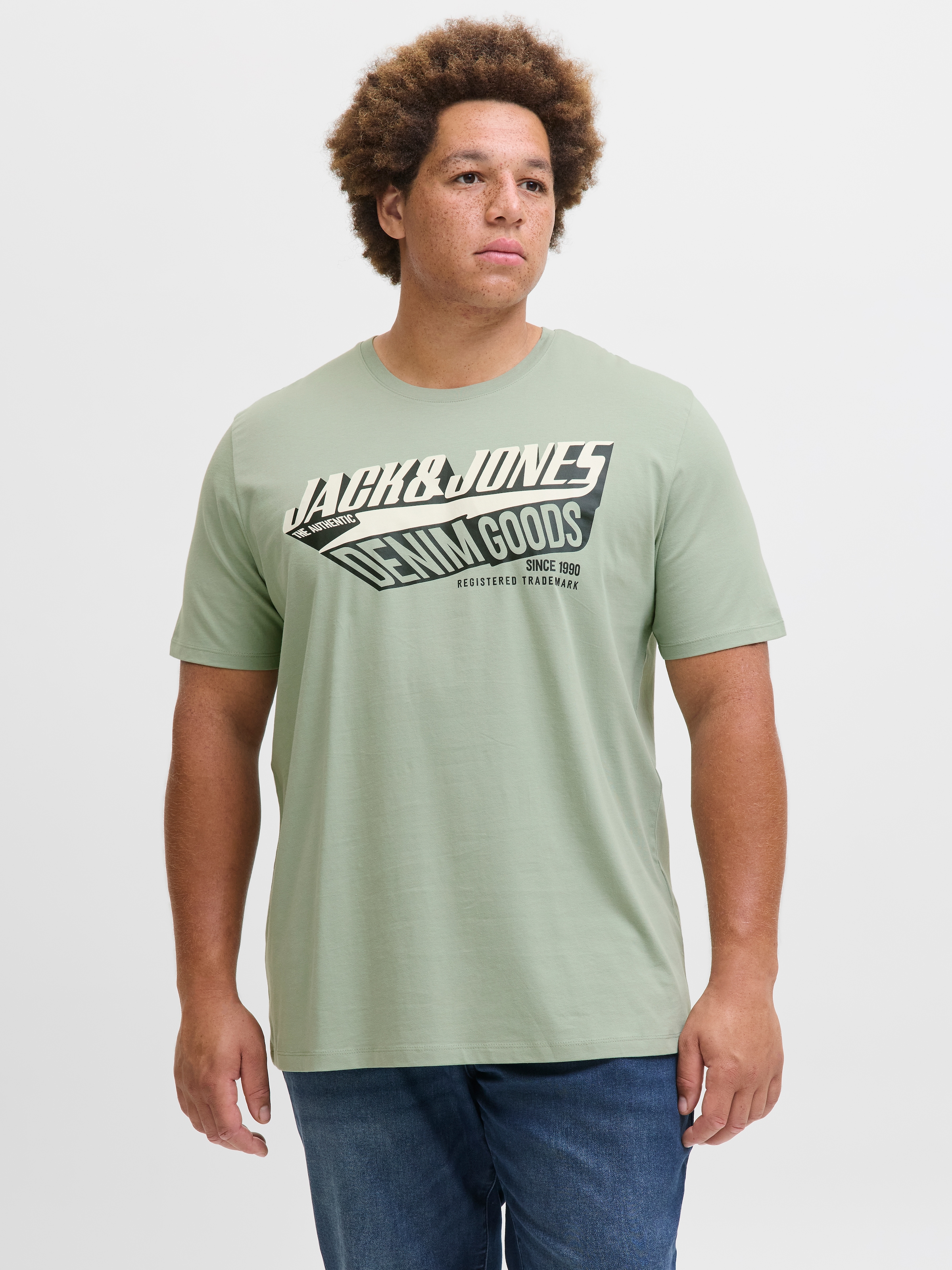 Jack & Jones PlusSize T-Shirt "JJELOGO TEE SS ONECK 2 COL AW25 NOOS PLS" günstig online kaufen