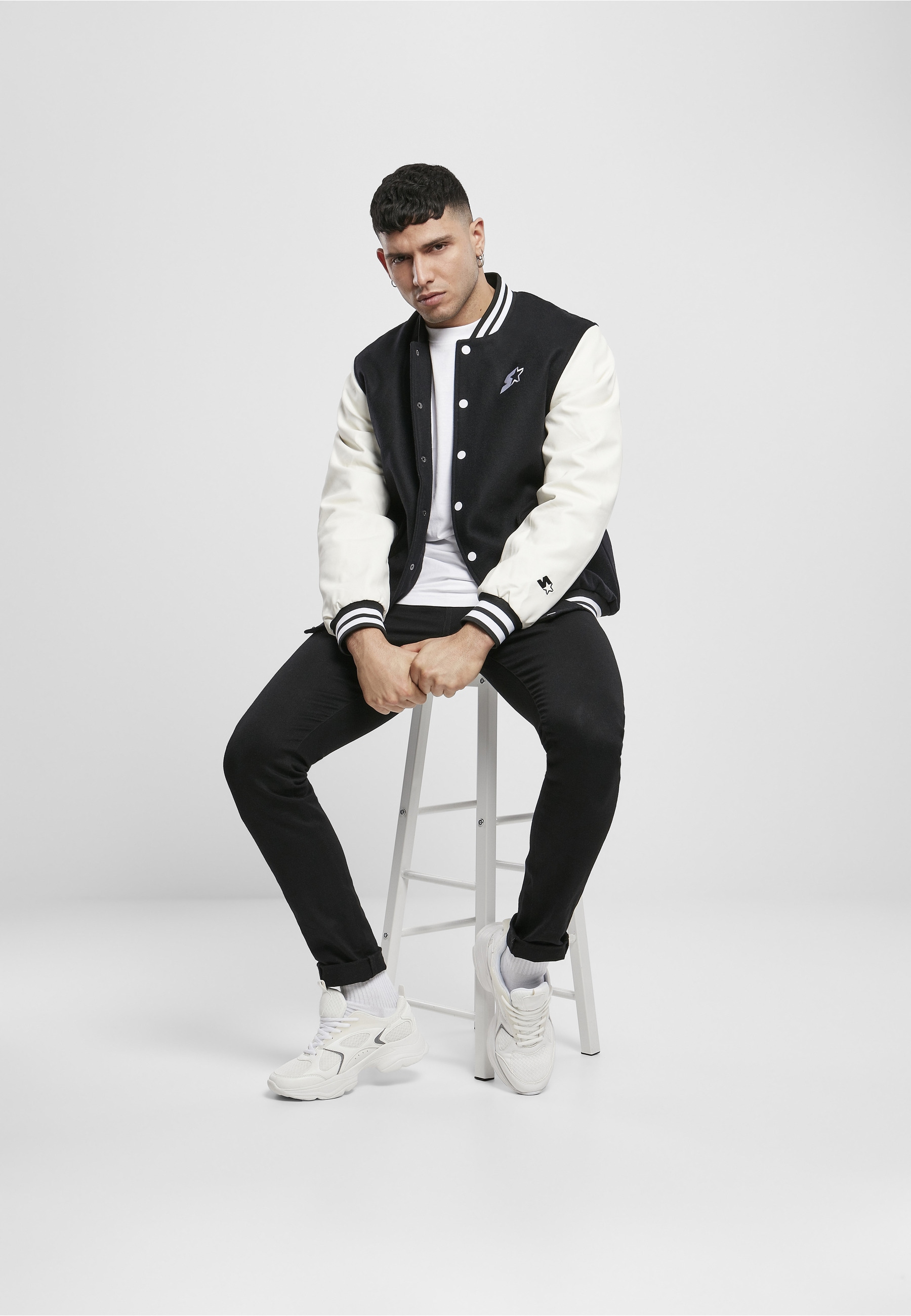 Starter Black Label Collegejacke »Starter Black Label Herren Starter College Jacket« 1 Stk. tlg. ohne Kapuze