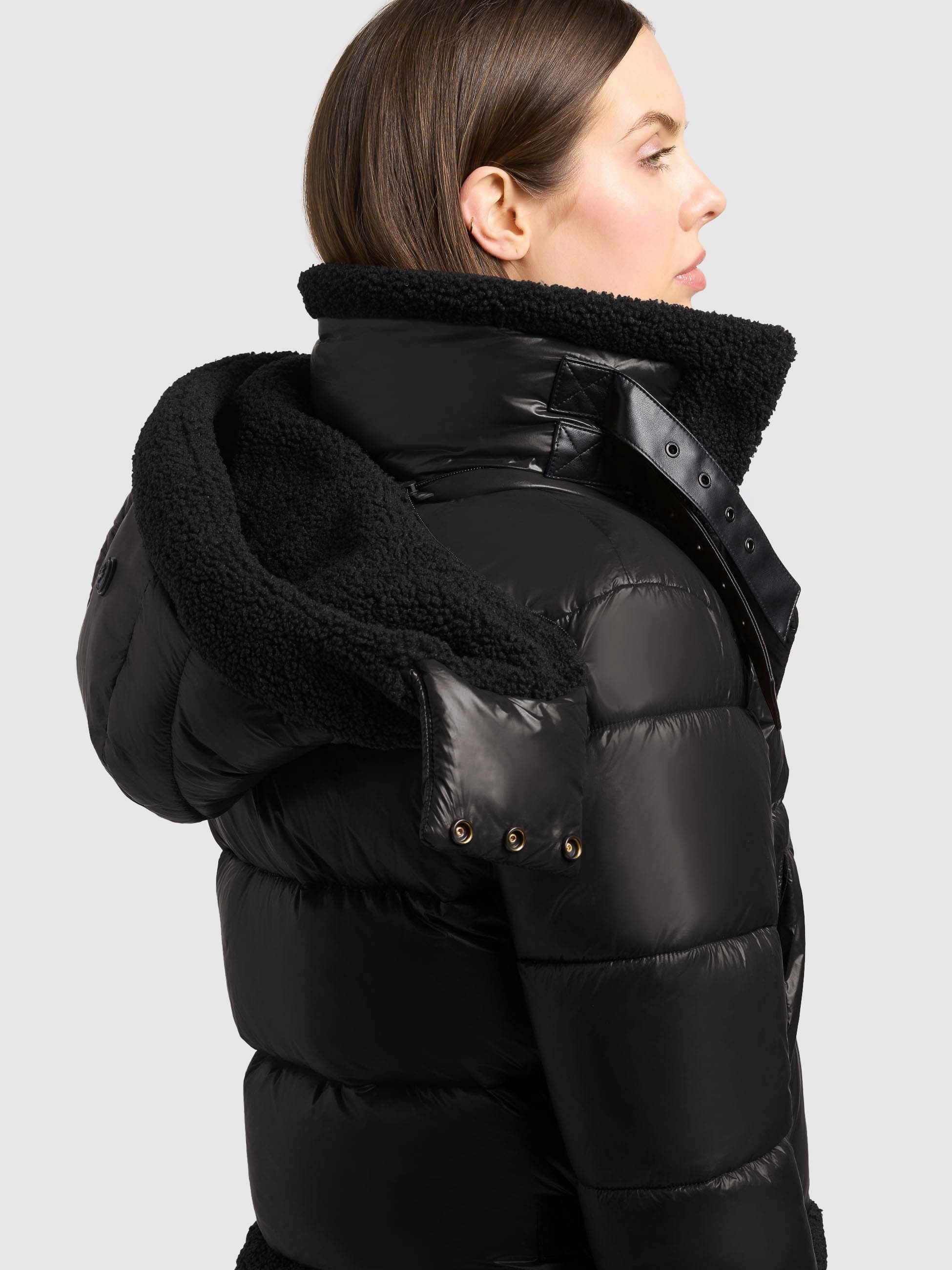 khujo Steppjacke »NESSIE3« mit Kapuze Verschlüsse aus Kunstleder