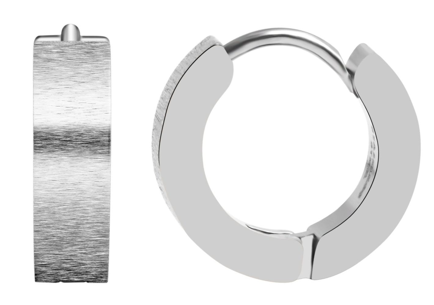 Adelia´s Klappcreolen »Unisex Ohrringe – Klappcreole aus Edelstahl« Ideal als Geschenk für besondere Anlässe