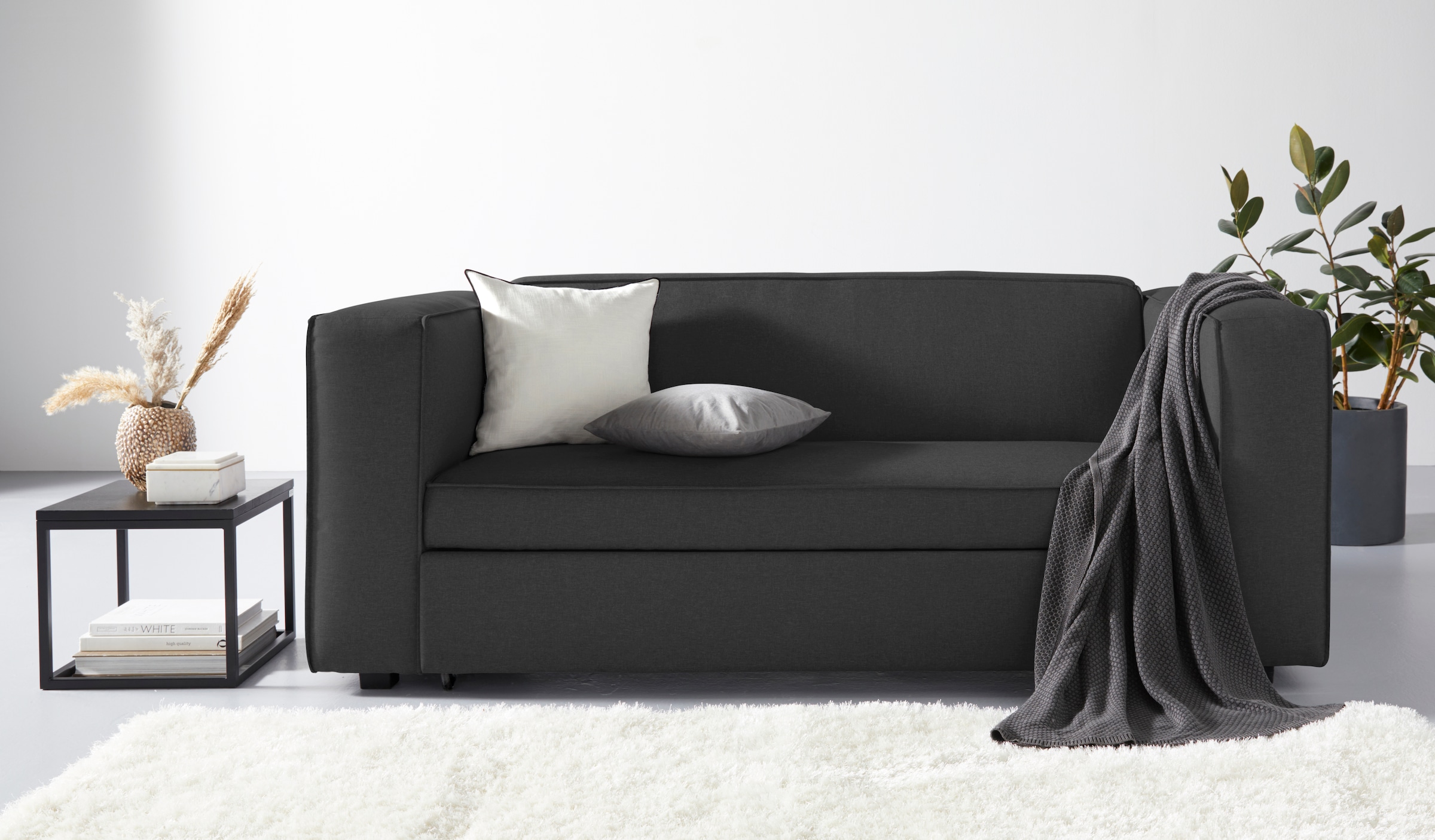 Home affaire Schlafsofa "Asmund, Design-Schlafsofa, komfortable Bedienung," günstig online kaufen