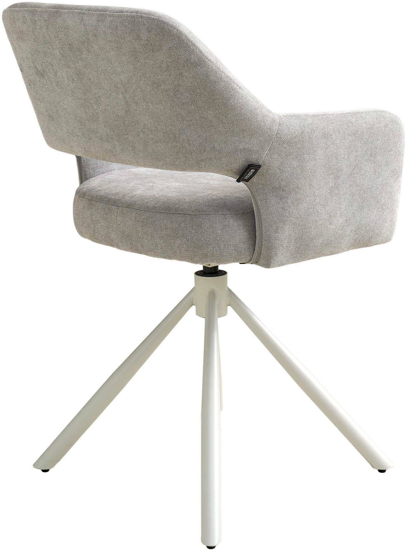 SCHÖNER WOHNEN-Kollektion Esszimmerstuhl »STAVANGER, 360° drehbar mit Rückholfunktion« (Set) 2 Stk.mit Taschenfederkern, Bezug Webstoff, Untergestell pulverbeschichtet