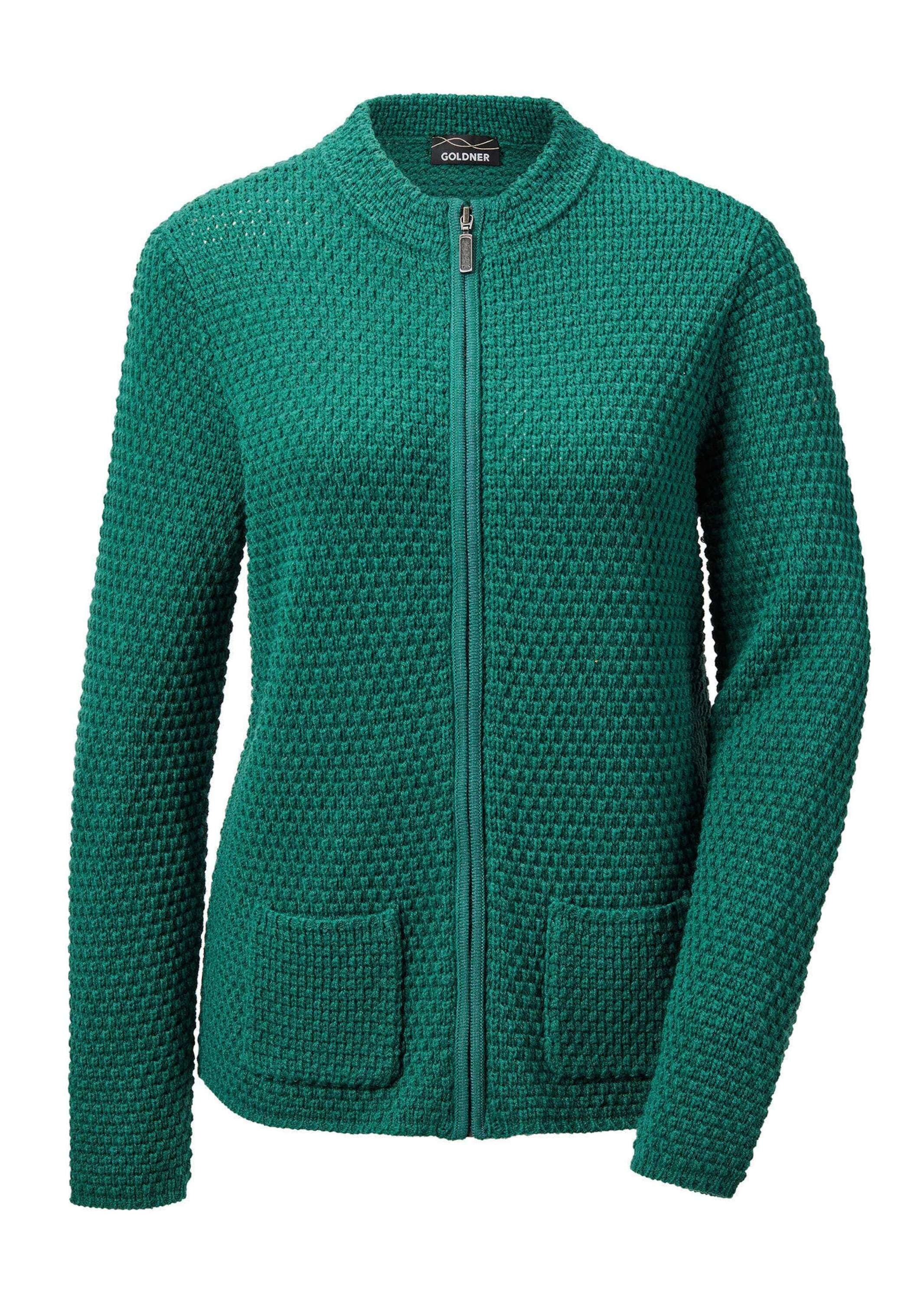 GOLDNER Strickpullover "Elegante Wolljacke mit Noppenstruktur" 3D-Effekt-St günstig online kaufen