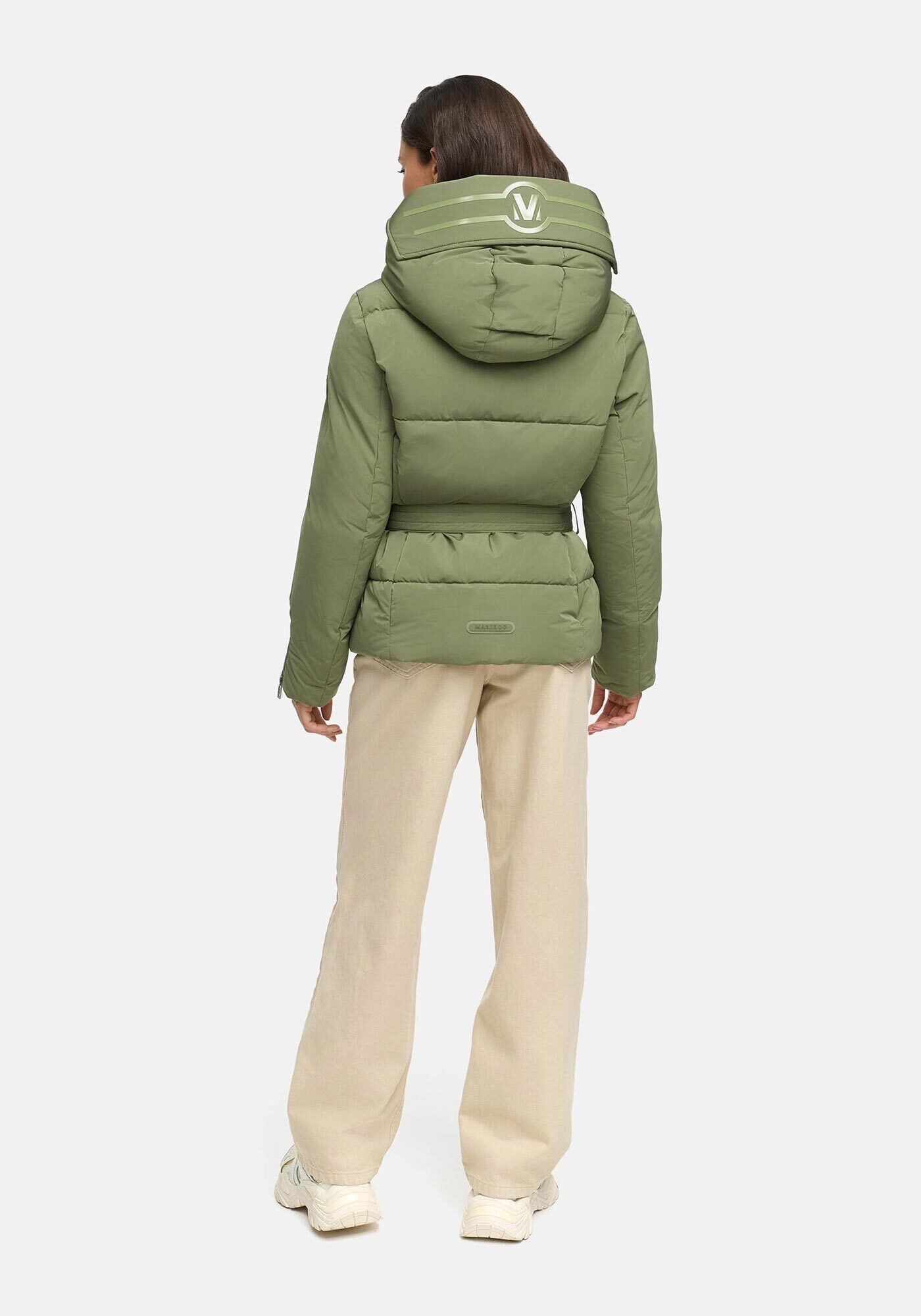 Marikoo Winterjacke »Aleynaa«, Winterjacke mit Taillengürtel