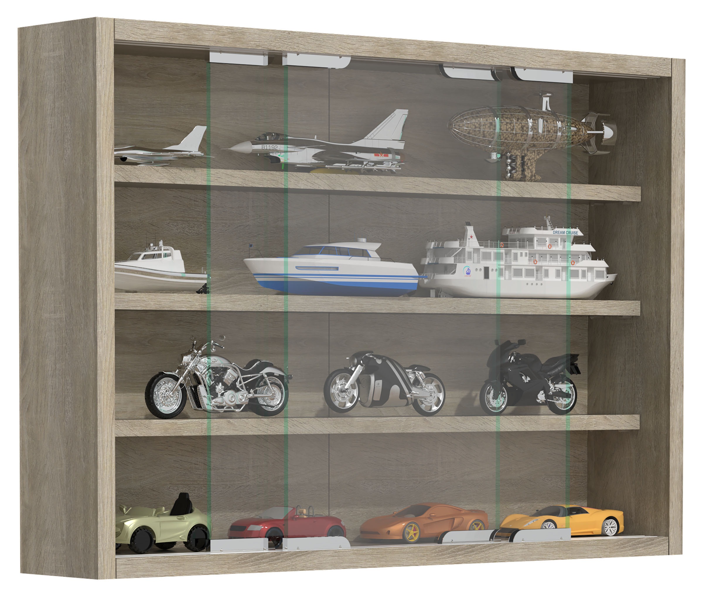 VCM Wandregal "Hängevitrine Wandvitrine Sammel Deko Agisa M" 1 Stk. tlg. günstig online kaufen