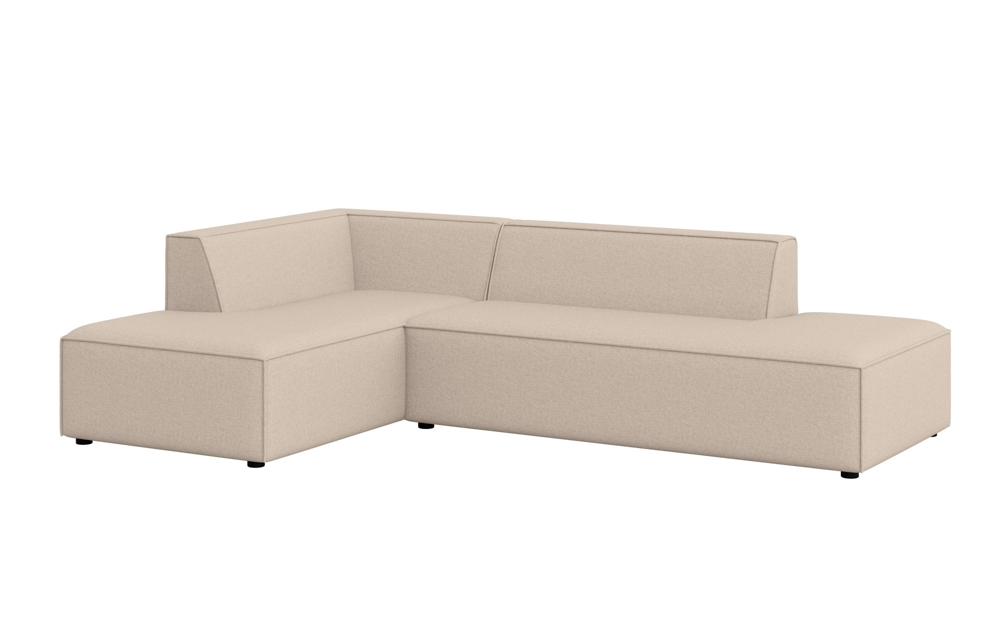 INOSIGN Ecksofa »Ecksofa Cavan mit Ottomane links oder rechts bestellbar«, L-Form mit Wellenunterfederung, Maße B/T/H: 270/180/72 cm