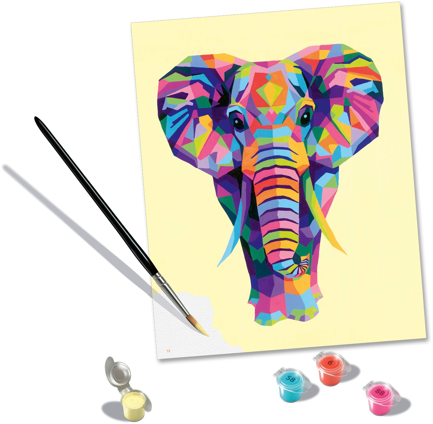 Ravensburger Malen nach Zahlen »CreArt, Funky Elephant«, Made in Europe; FSC®- schützt Wald - weltweit