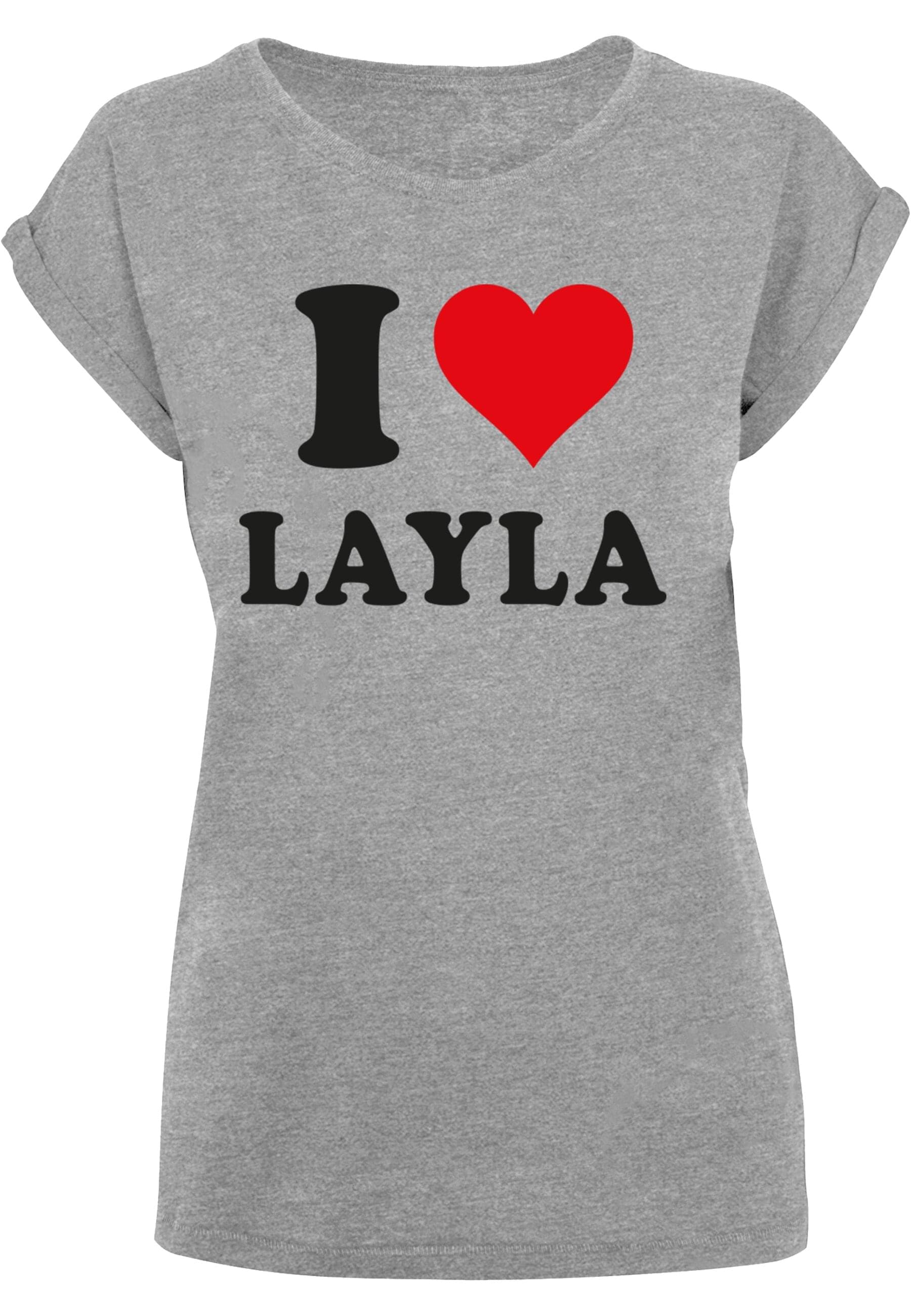 T-Shirt »Merchcode Damen Ladies I Love Layla T-Shirt«