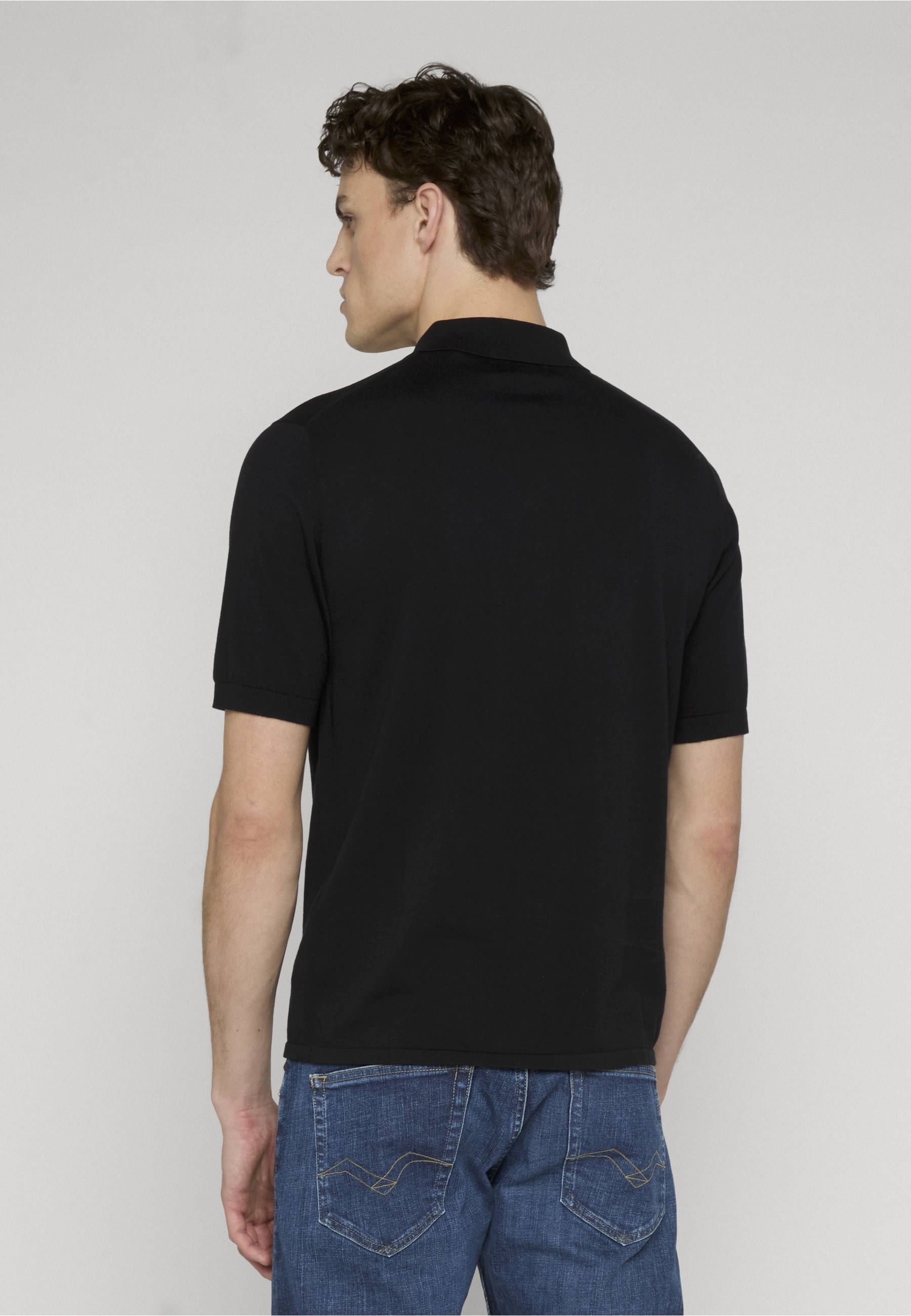 Replay Rundhalspullover »Replay UK5158 knitwear polo« 1