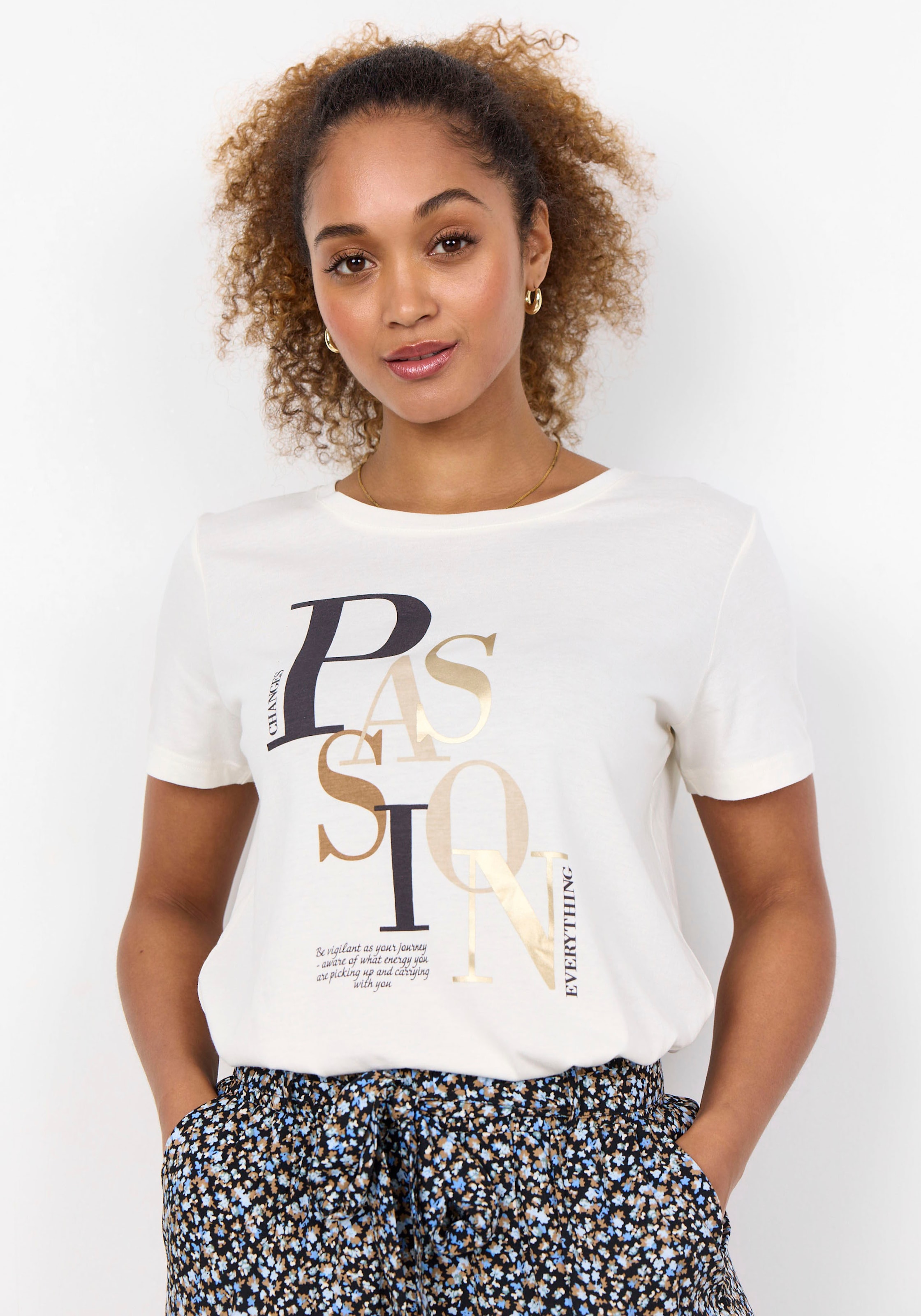 soyaconcept Kurzarmshirt »SC-FELICITY FP 472«
