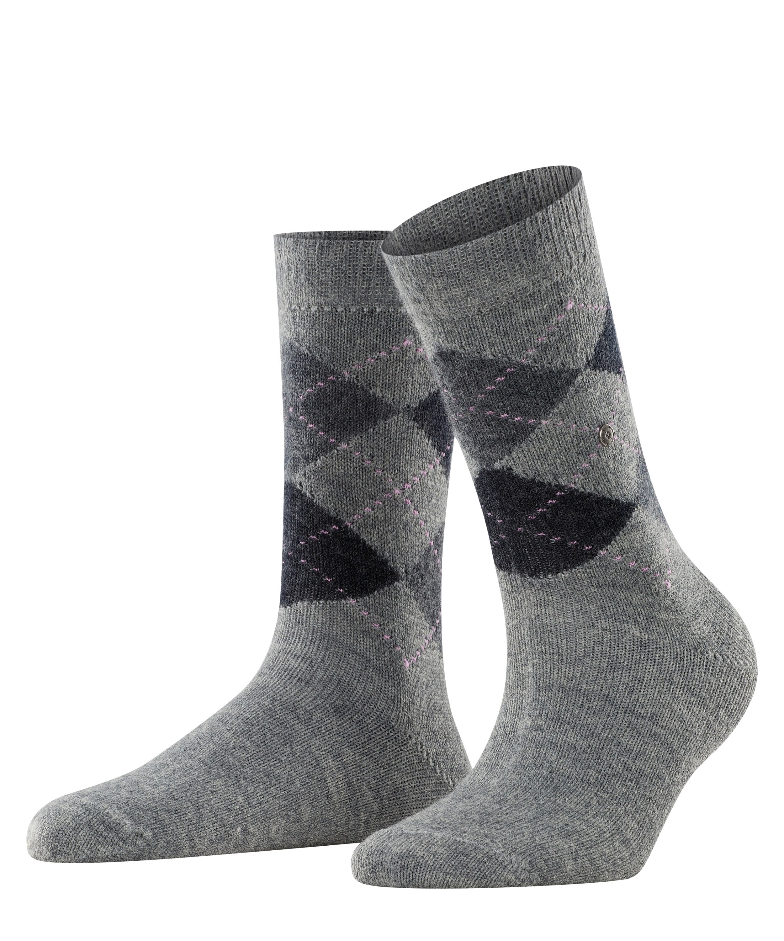 Burlington Socken "Whitby" Einheitsgröße 36-41, Argyle-Muster, weiche Haptik