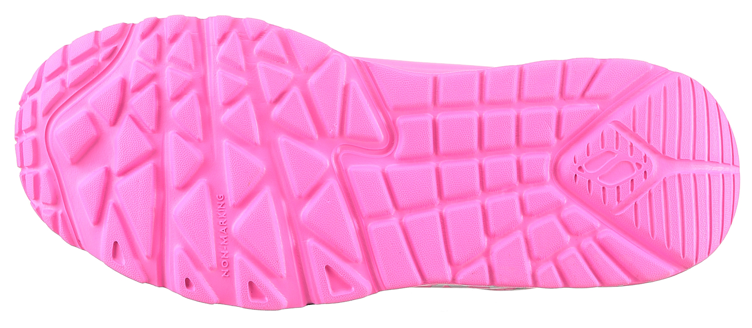 Skechers Sneaker »UNO LITE-METALLIC LOVE«, Keil,-Schnürschuh, Skech-Air Funktion, Größenschablone zum Download