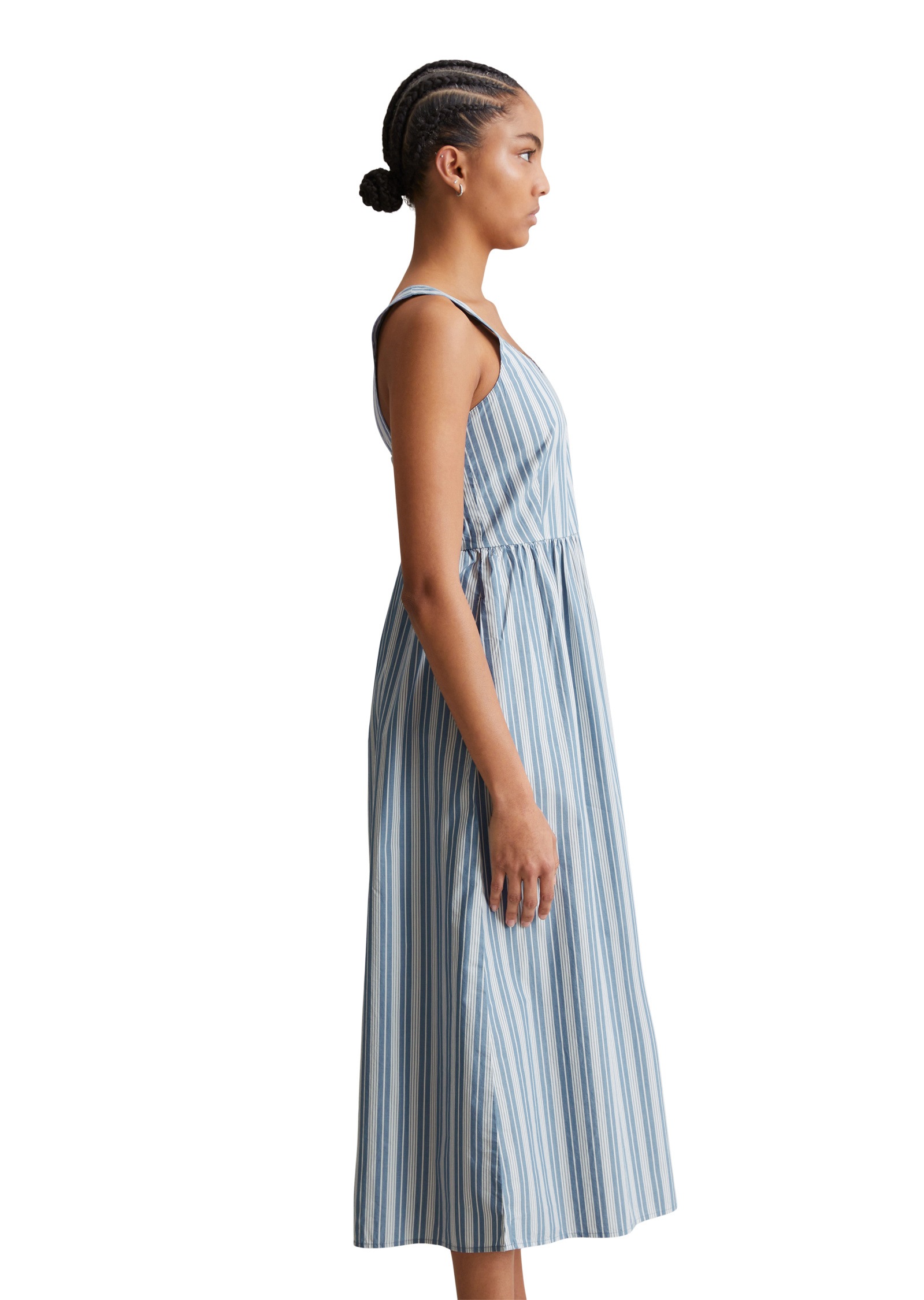 Marc OPolo DENIM Midikleid "aus Papertouch-Popeline" günstig online kaufen