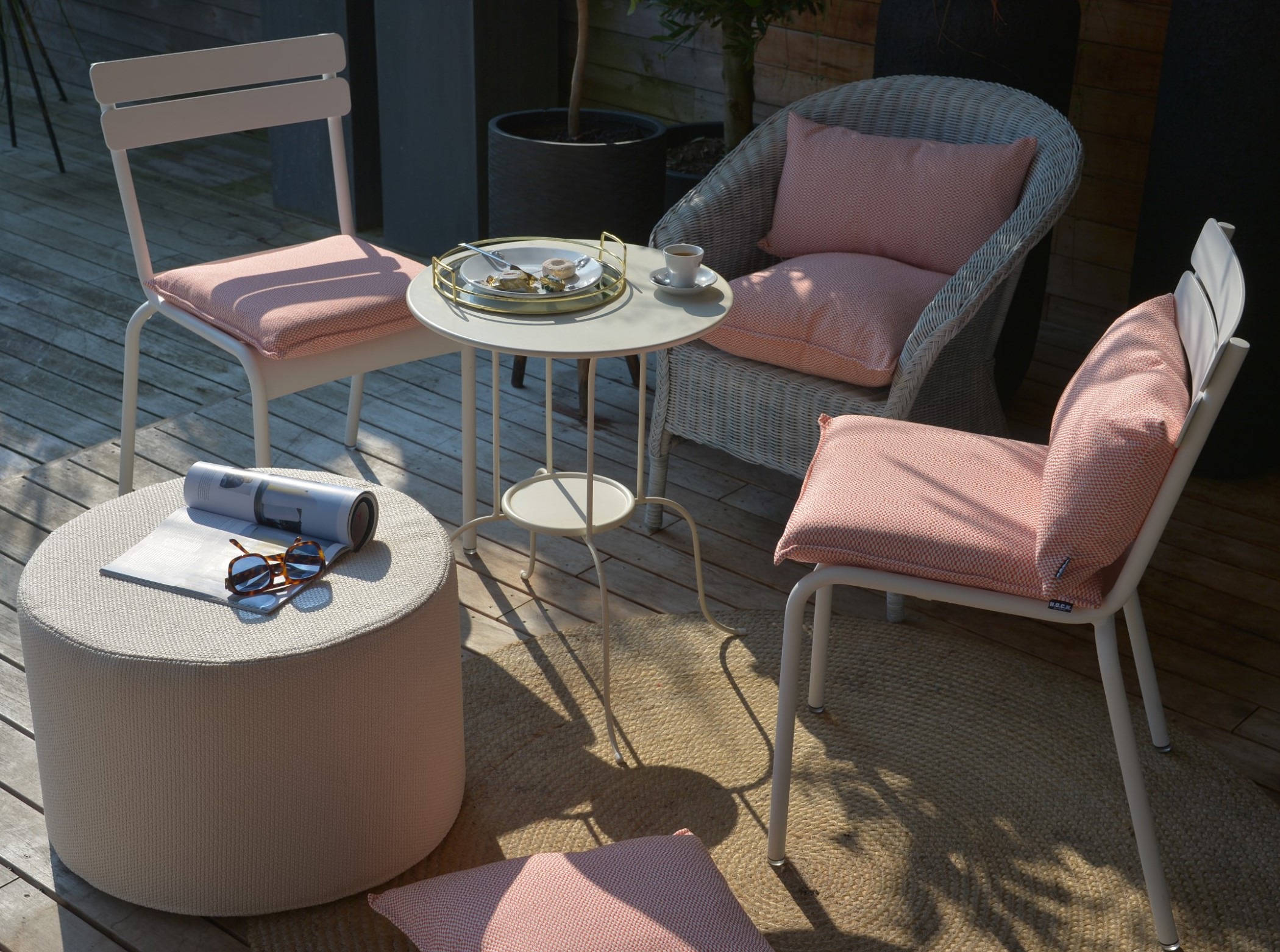 H.O.C.K. Sitzauflage "Brian" Outdoor Sitzkissen, 40x40x6cm, Stuhlkissen, sc günstig online kaufen