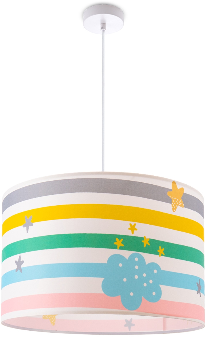 1 Home E27 Streifen Kinderzimmer Babyzimmer Regenbogen Deckenlampe 462«, | Lampe Pendelleuchte Paco BAUR »Tweet flammig-flammig,