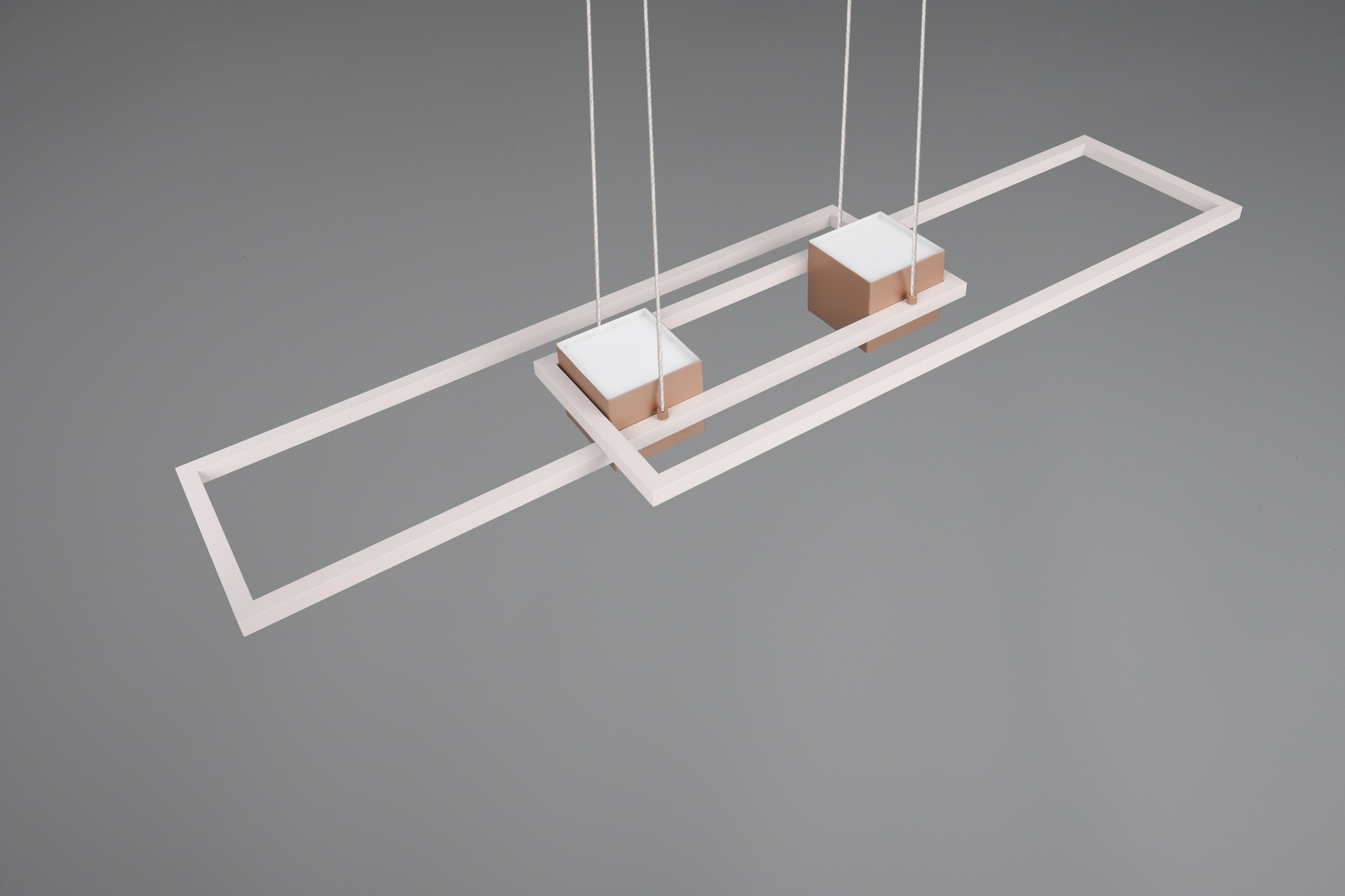 TRIO Leuchten LED Pendelleuchte »ALBANY, LED Hängelampe Wohnzimmer mit Fernbedienung, dimmbar, CCT«, 1 flammig, Leuchtmittel LED-Board | LED fest integriert, Lichtfarbe einstellbar, Memoryfunktion, Nachtlicht, up-and-down Licht