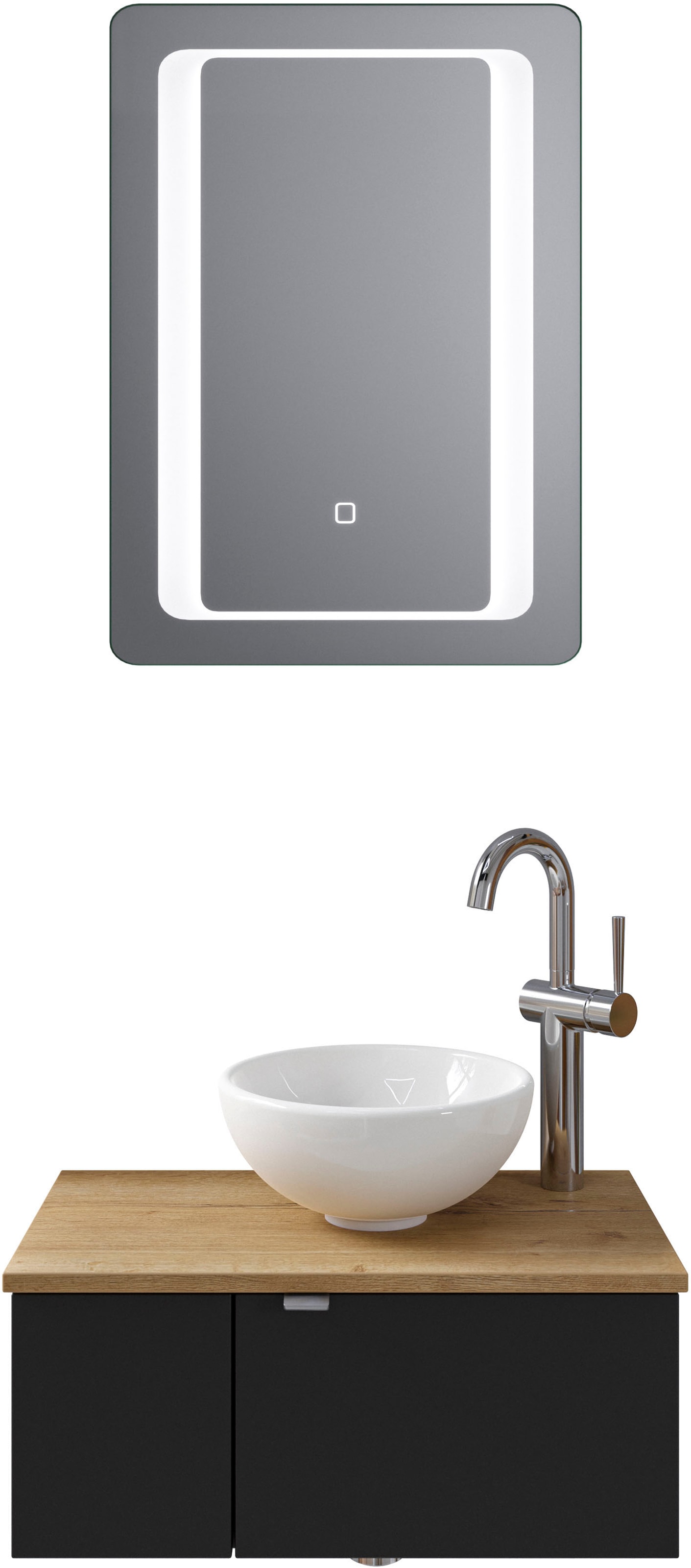 Saphir Badmöbel-Set "Serie 6915" 4 Stk. tlg. Gäste-Bad, 61 cm breit, mit LE günstig online kaufen