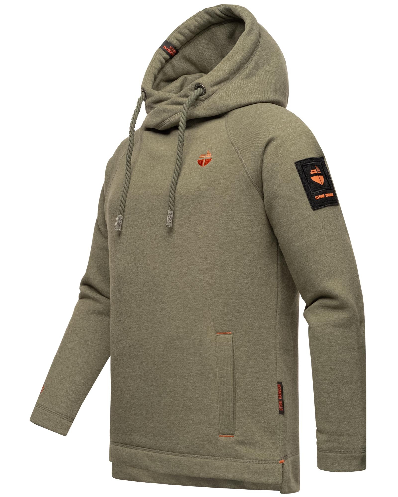 Stone Harbour Hoodie »Caspian Sailor«, Sportlicher Kapuzenpullover mit großen Kordeln