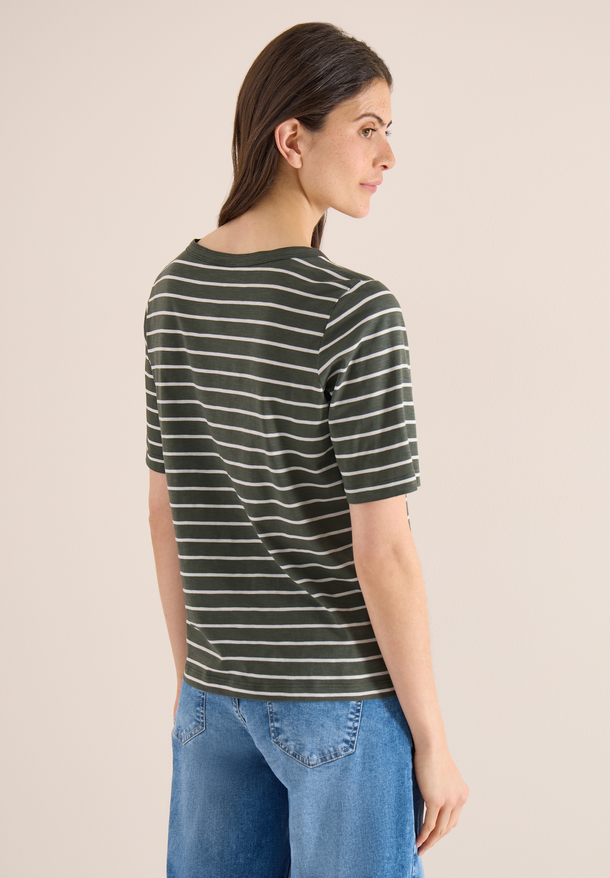 Cecil Rundhalsshirt Jersey günstig online kaufen