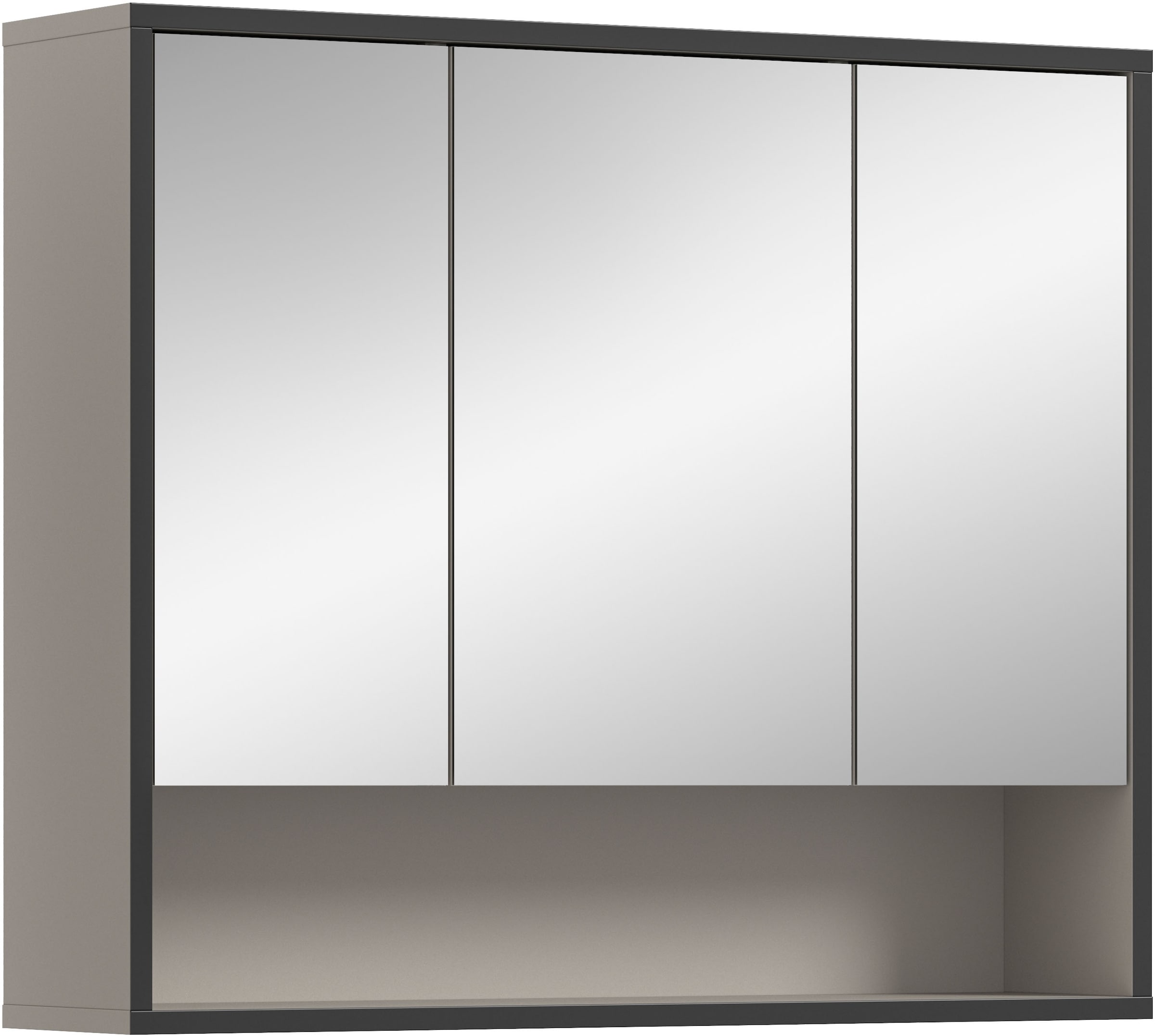 welltime Spiegelschrank "Locri, Höhe 68 cm, 2 Spiegeltüren", (1 St.), moder günstig online kaufen