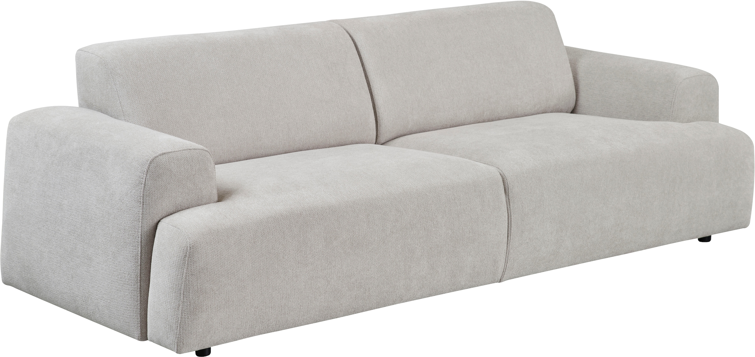 andas 2,5-Sitzer »Linkka, Breite 217 cm«, in einem weichen Chenille-Stoff, mit Wellenunterfederung