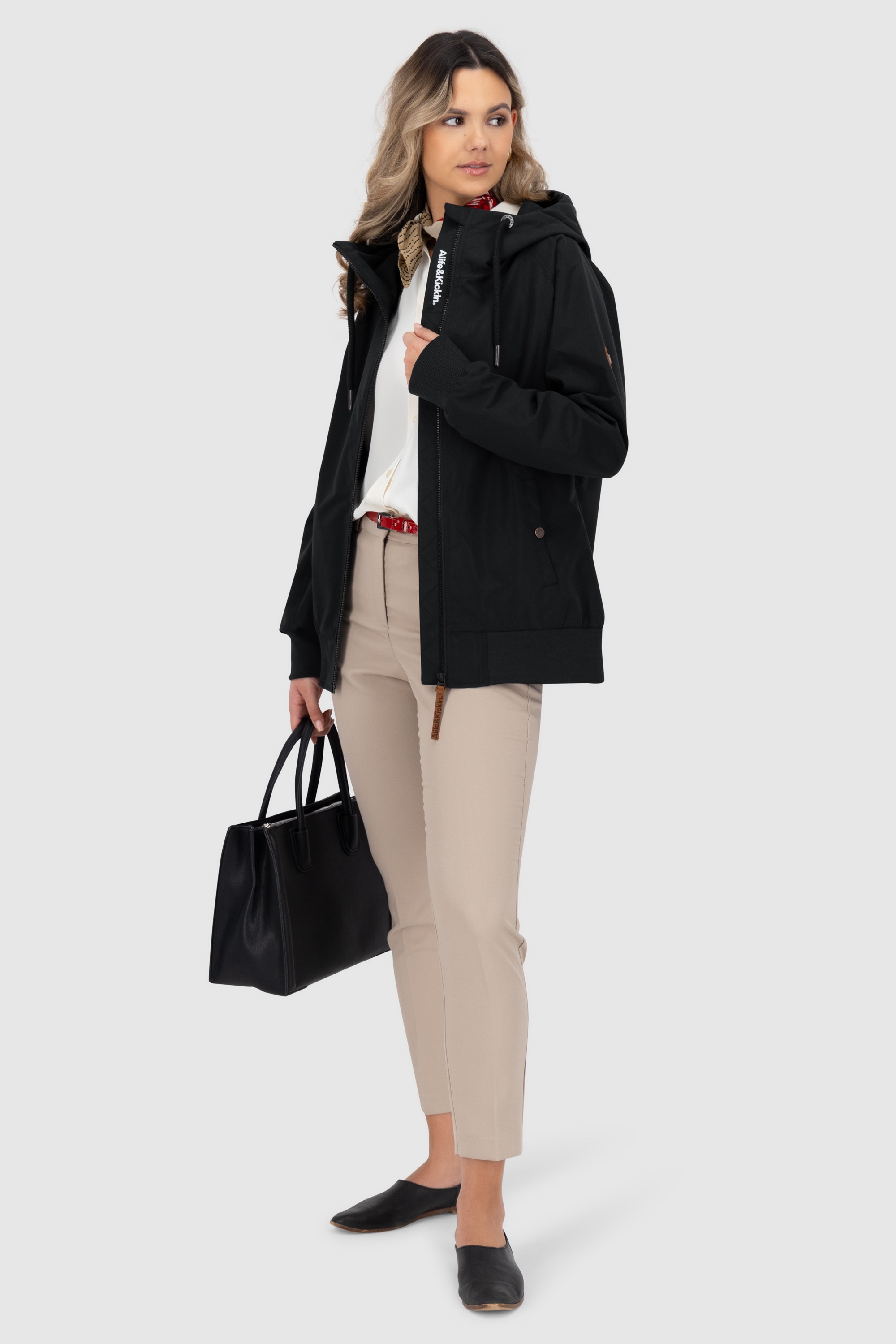 Thumbnail - Alife & Kickin Outdoorjacke "RenitaAKA" mit Kapuze mit Kapuze in bequemen Fit