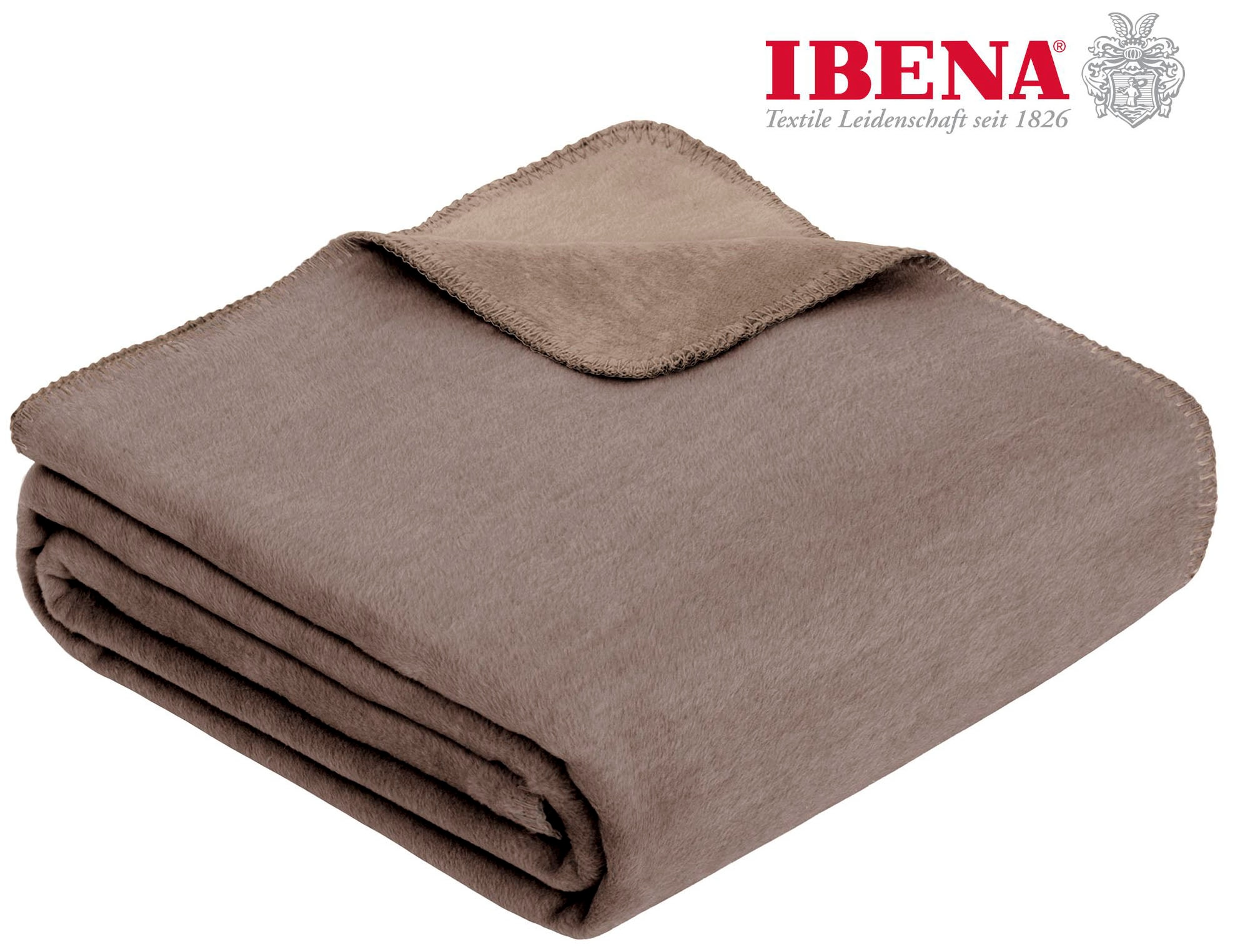 IBENA Wohndecke "Jacquard Decke Dublin", in trendigen Pastellfarben