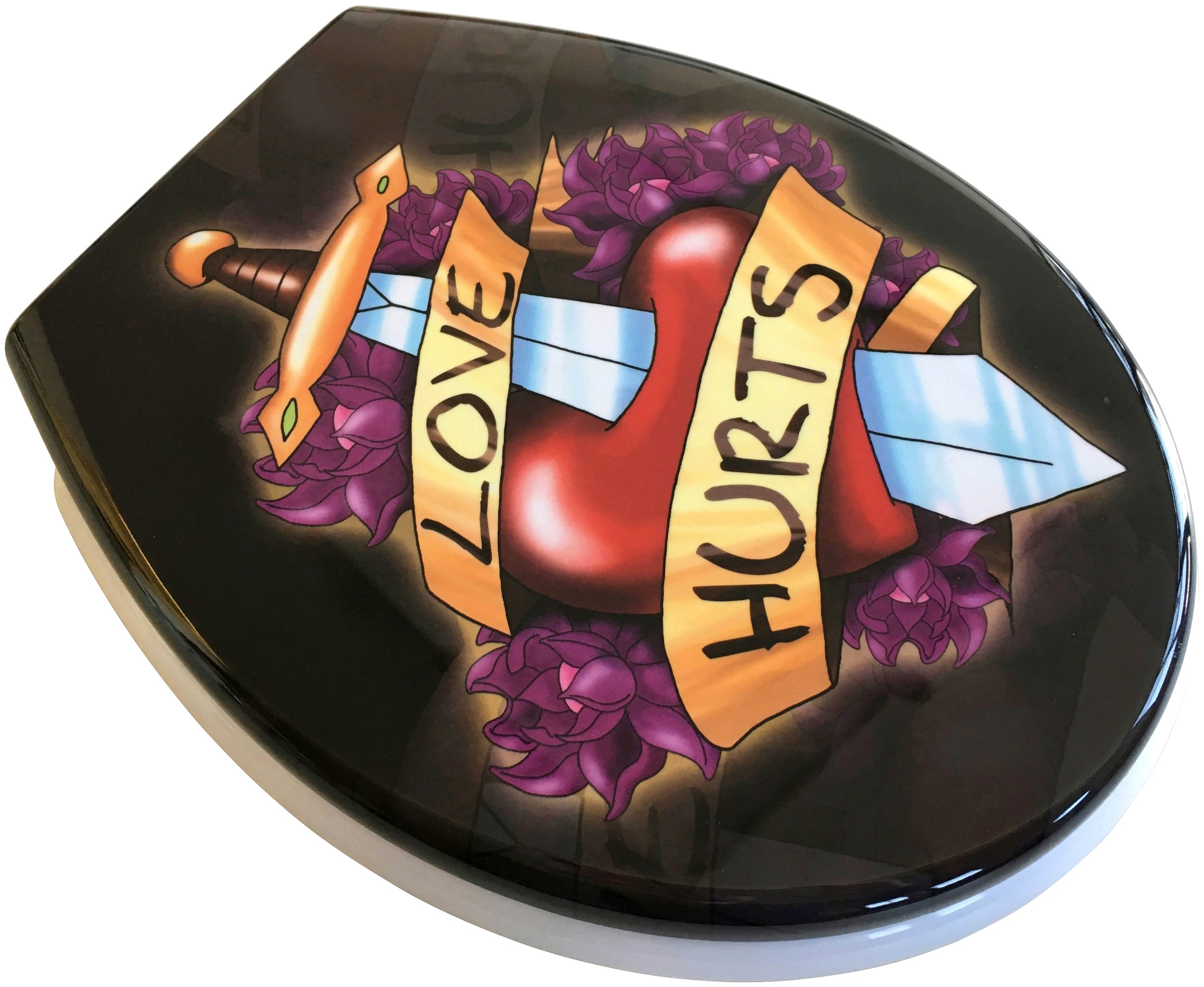 ADOB WC-Sitz »Love Hurts«, Absenkautomatik, zur Reinigung abnehmbar