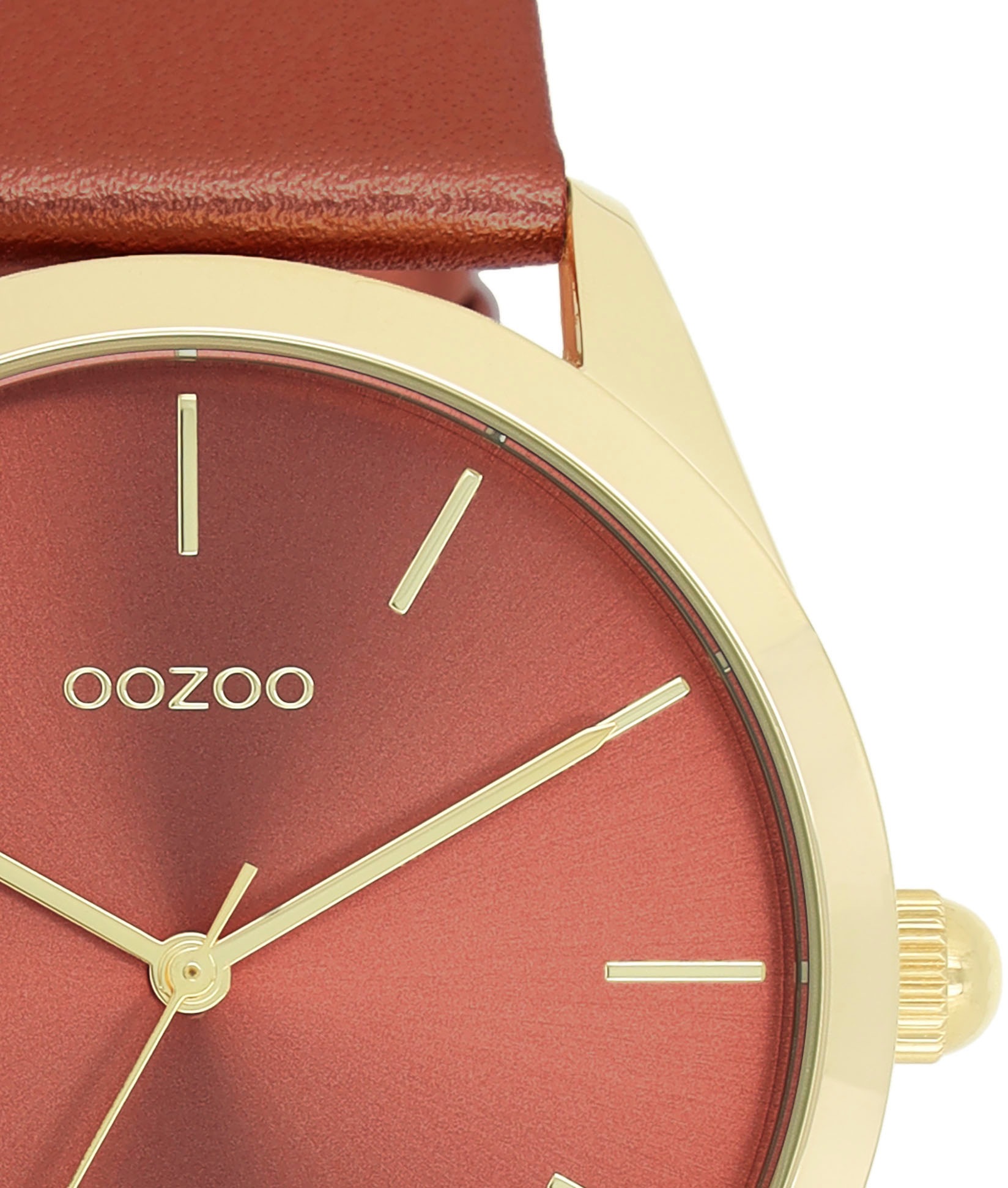 OOZOO Quarzuhr, Armbanduhr, Damenuhr, Herrenuhr, Lederarmband, analog
