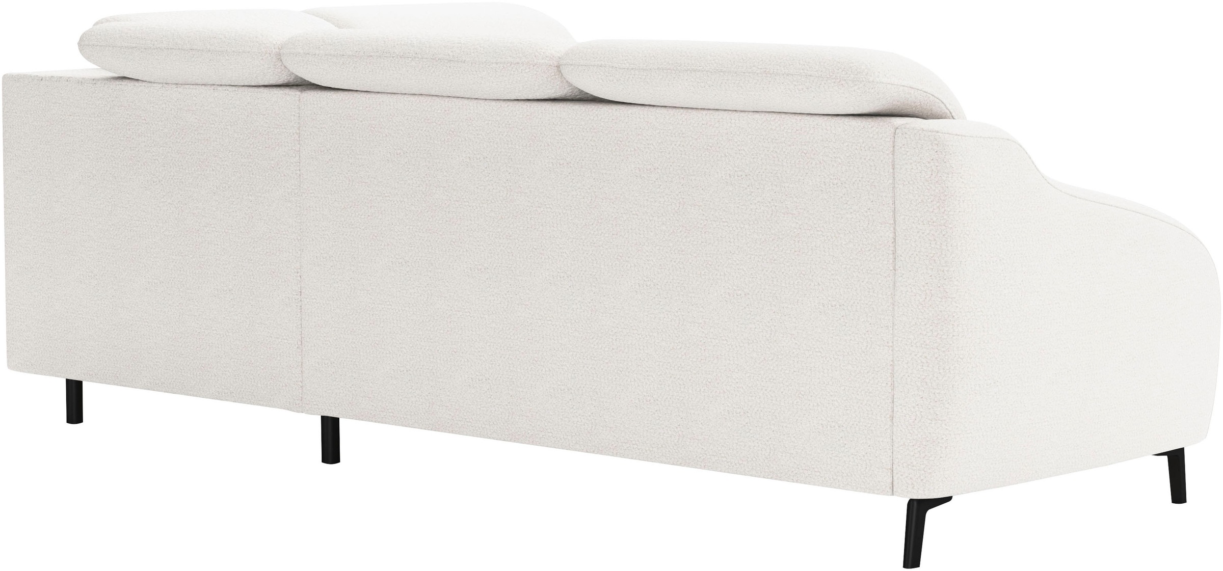 Ecksofa SIT & MORE "Blues L-Form", weiß, B:258cm H:93cm T:249cm, 100% Polyester, Sofas, Ecksofa, wahlweise mit Klapptisch und USB 6