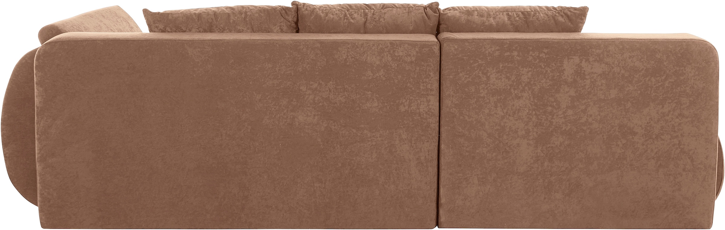 INOSIGN Ecksofa »Imola, elegant und modern, aktuelle Steppung im Sitz, bequem, L-Form«, frei im Raum stellbar, wahlweise mit Bettfunktion und Bettkasten