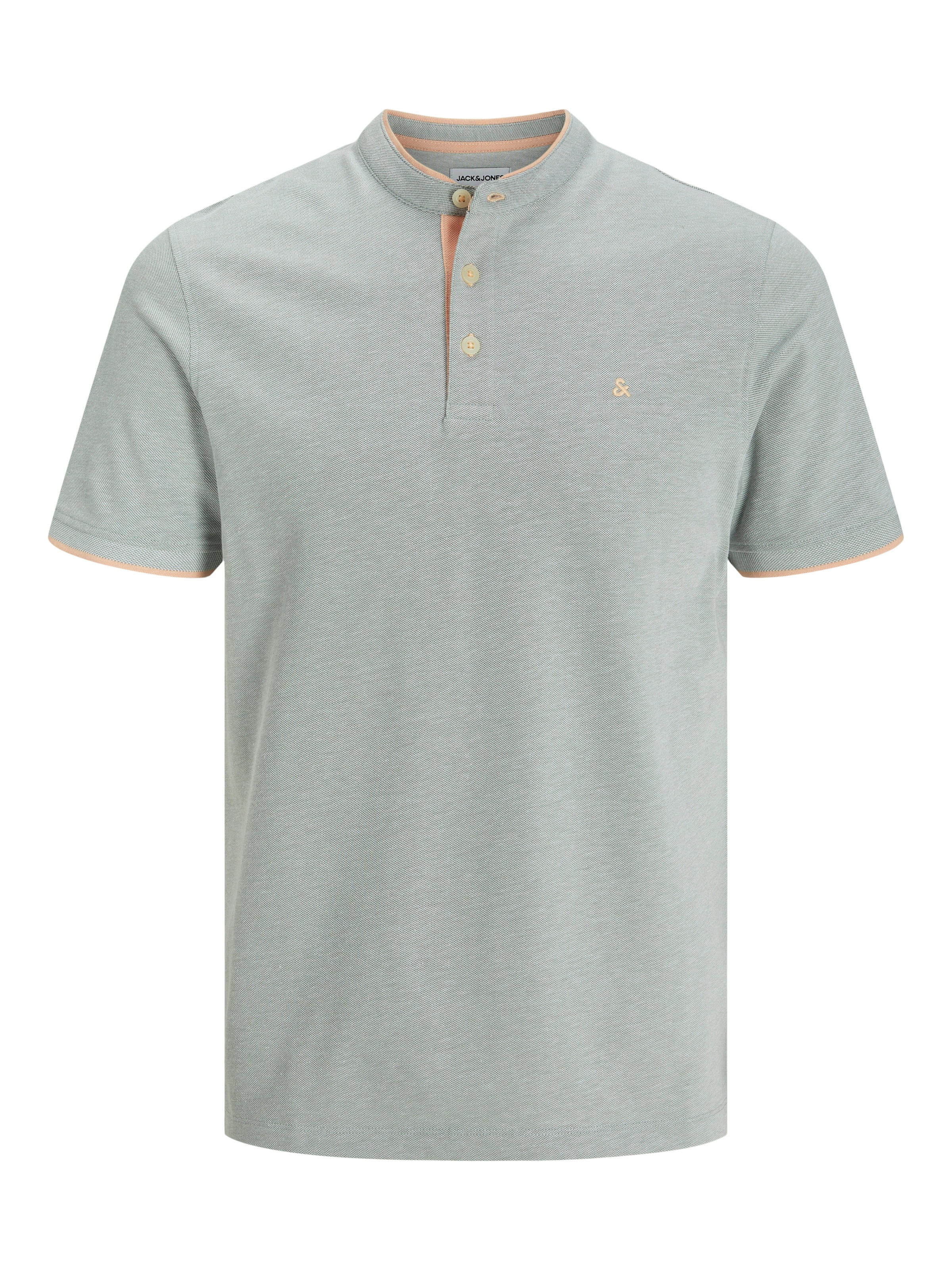 Jack & Jones Poloshirt »JJEPAULOS MAO POLO«, mit Logo Stickerei