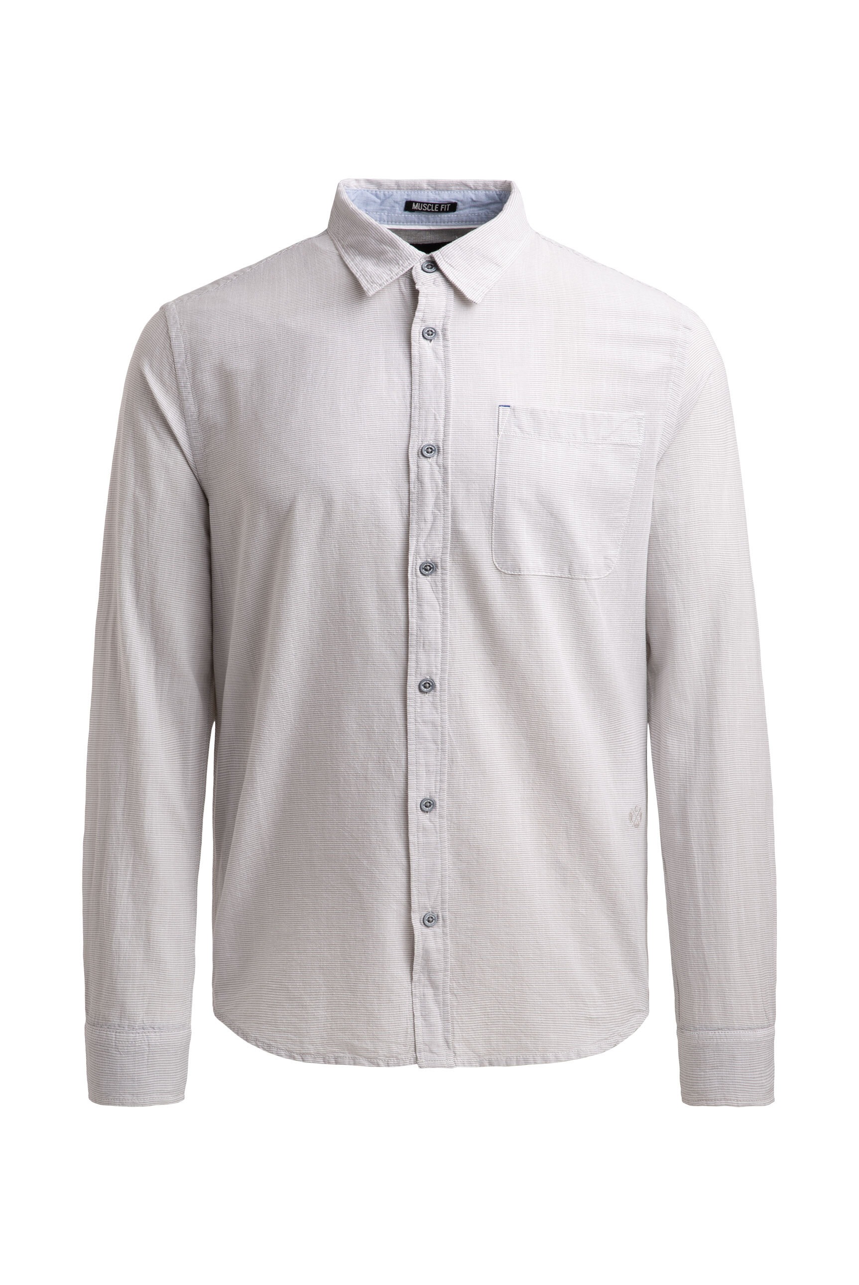 CMPD Langarmhemd mit filigranem Streifenmuster günstig online kaufen