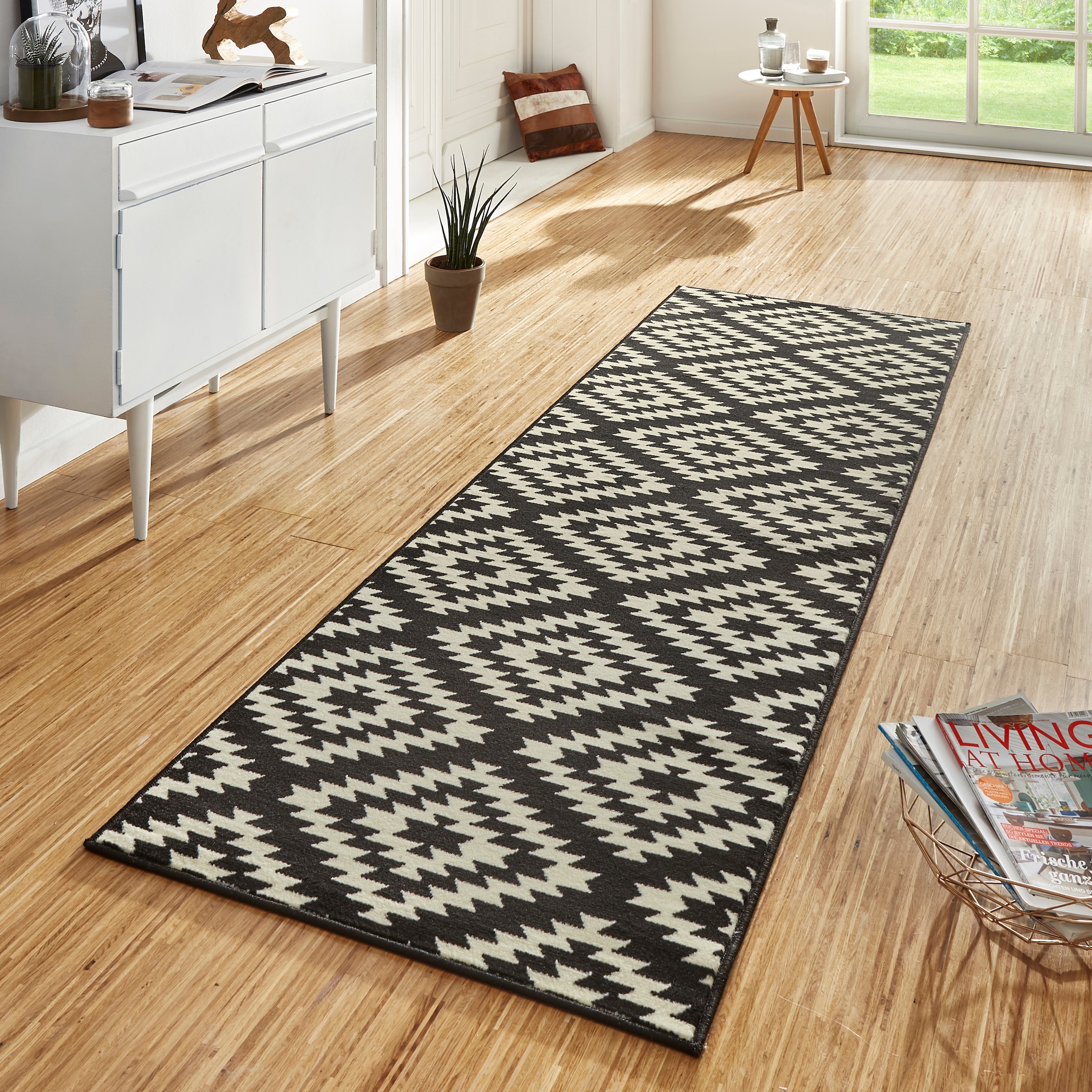 HANSE Home Läufer »Nordic«, rechteckig, 9 mm Höhe, Kurzflor, Raute, Teppich, Weich, Esszimmer, Kinderzimmer, Flur, Modern