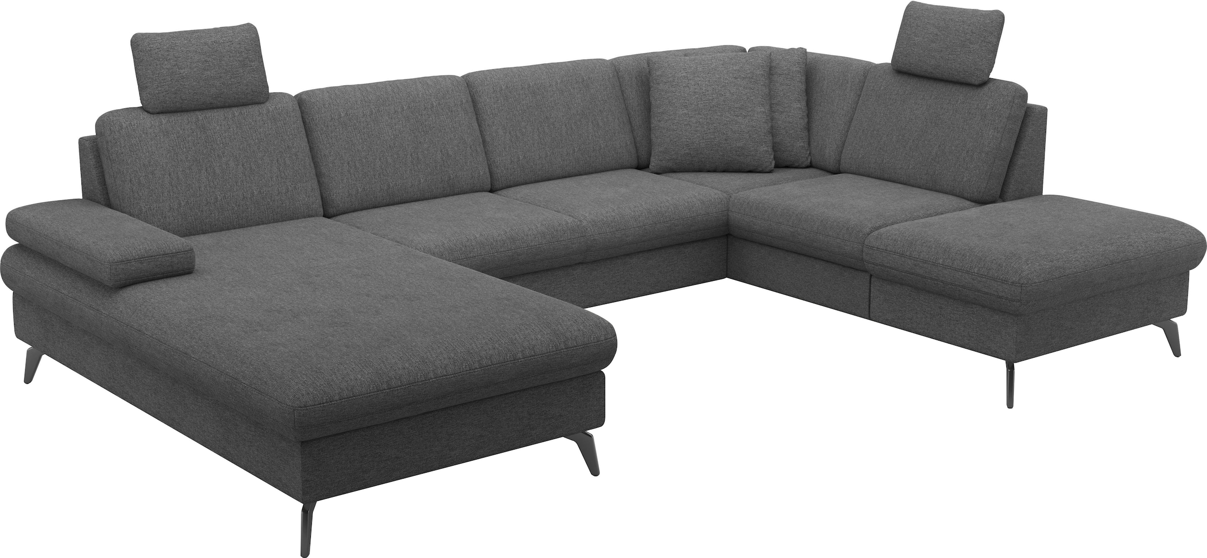 sit&more Wohnlandschaft »Morris Jubi U-Form«, inkl. Armteilfunktion und 1 Zierkissen, wahlweise mit Bettfunktion