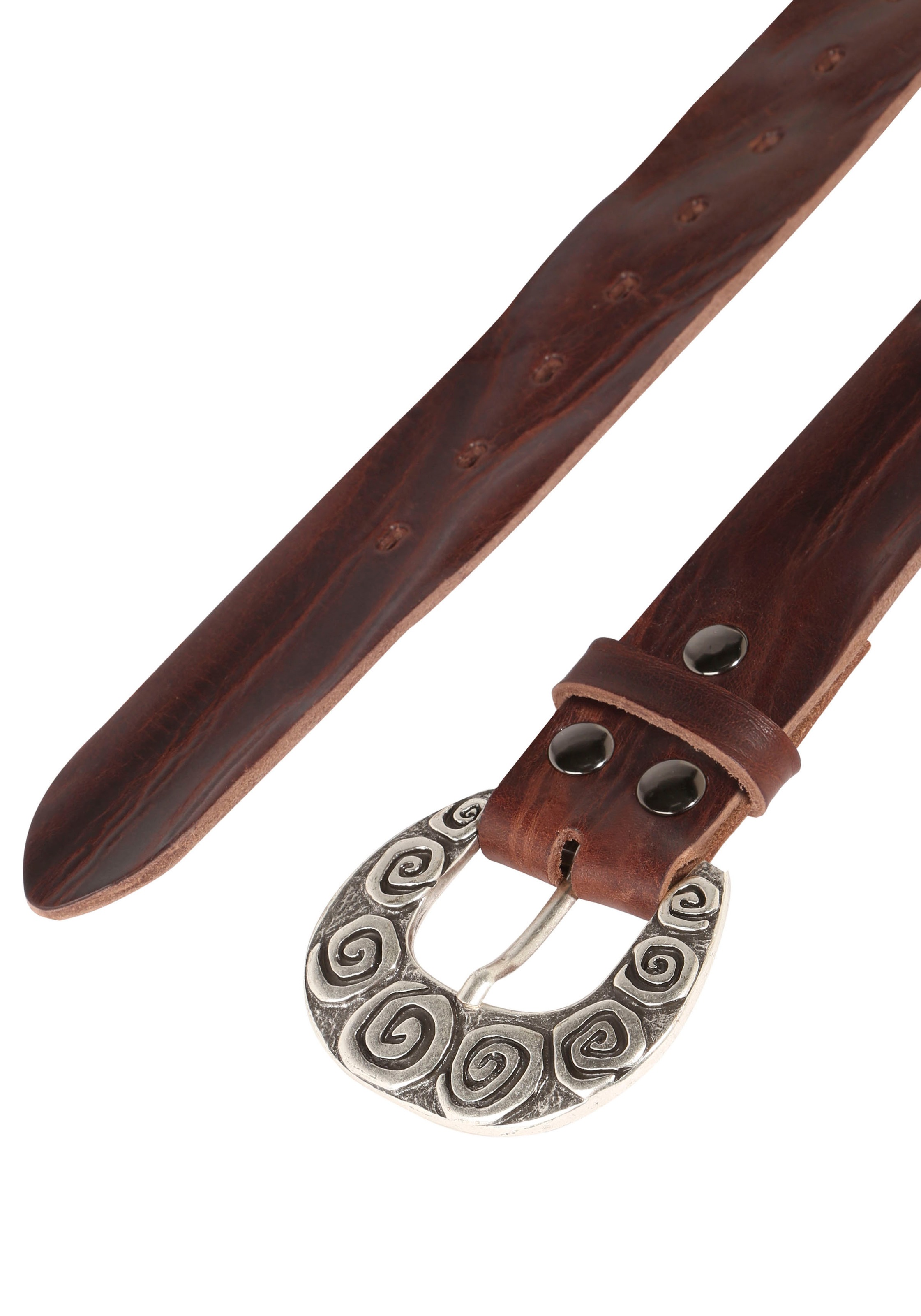 Rettungsring Gürtel Ledergürtel mit austauschbarer Schließe "Dorn Kringel" günstig online kaufen