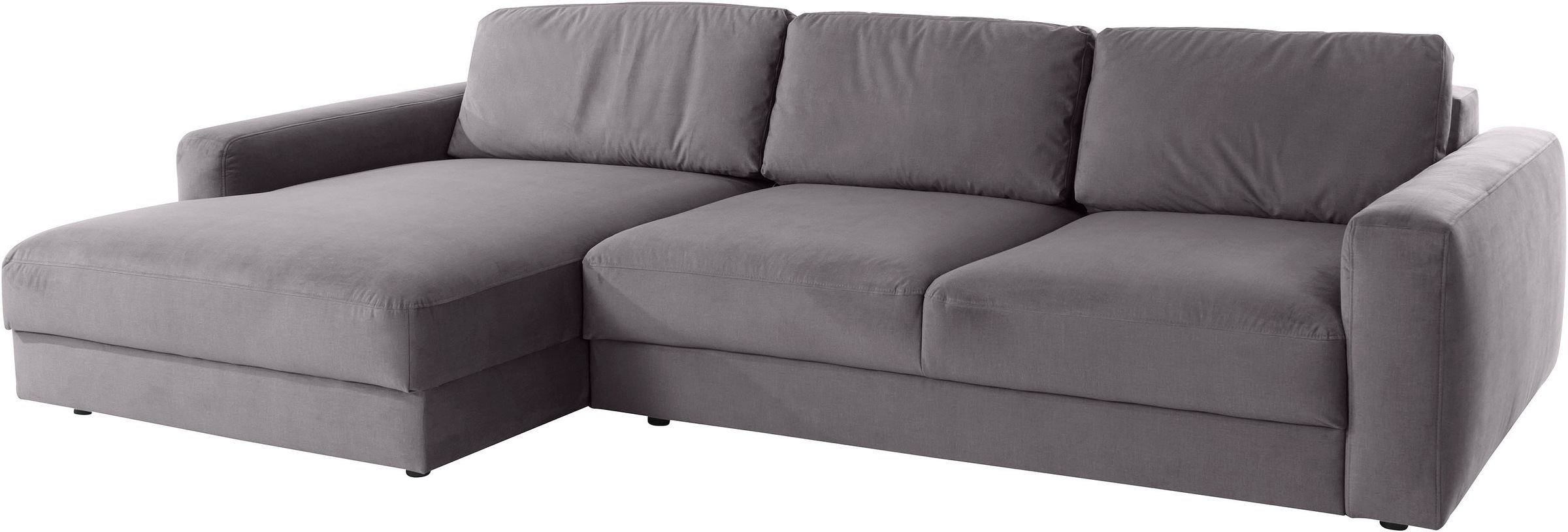 Places of Style Ecksofa »Bloomfield, L-Form«, extra tiefe Sitzfläche, wahlweise mit Sitztiefenverstellung