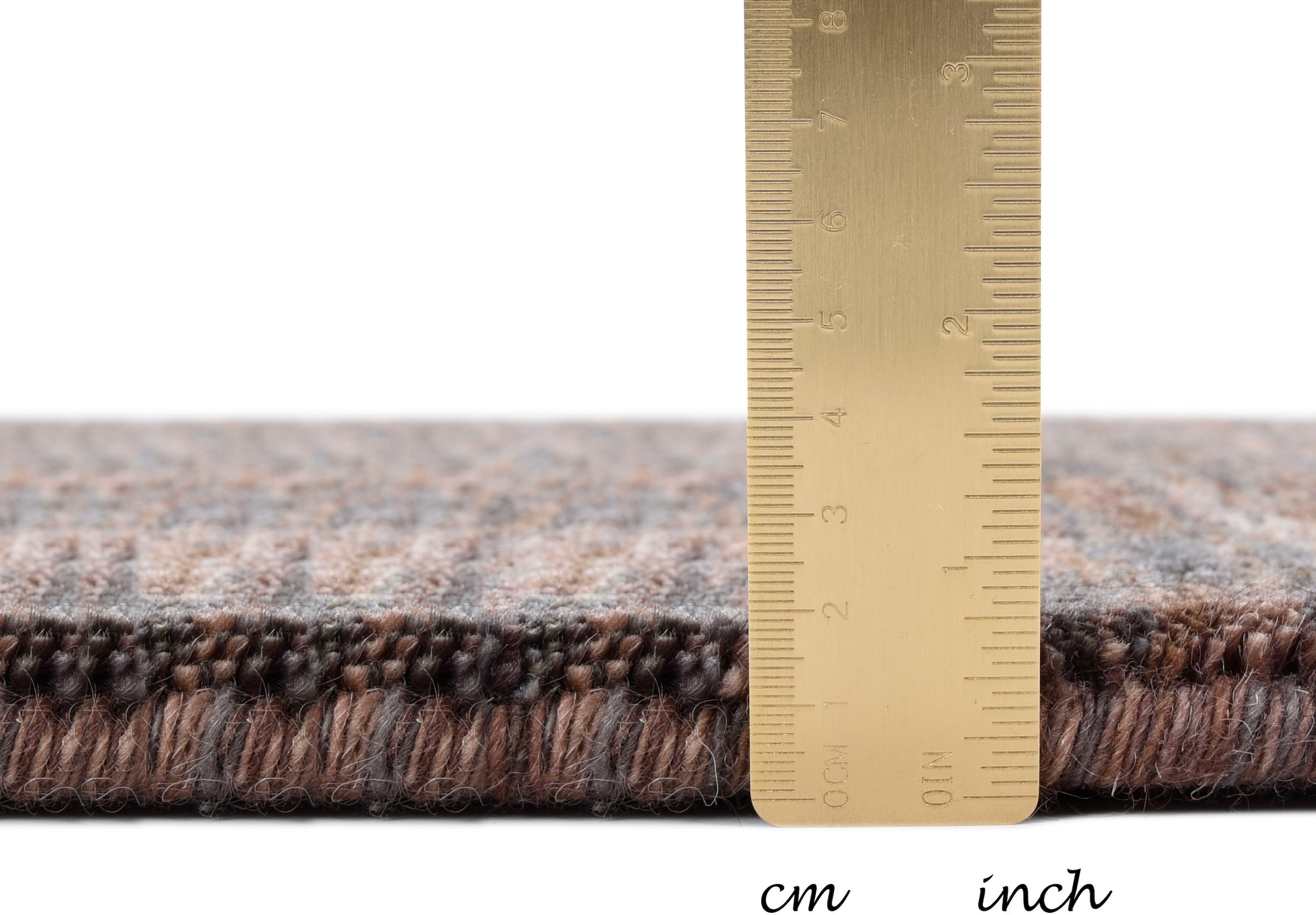THEKO Wollteppich »Nebraska Uni«, rechteckig, 12 mm Höhe, reine Wolle, handgewebt, ideal im Wohnzimmer & Schlafzimmer