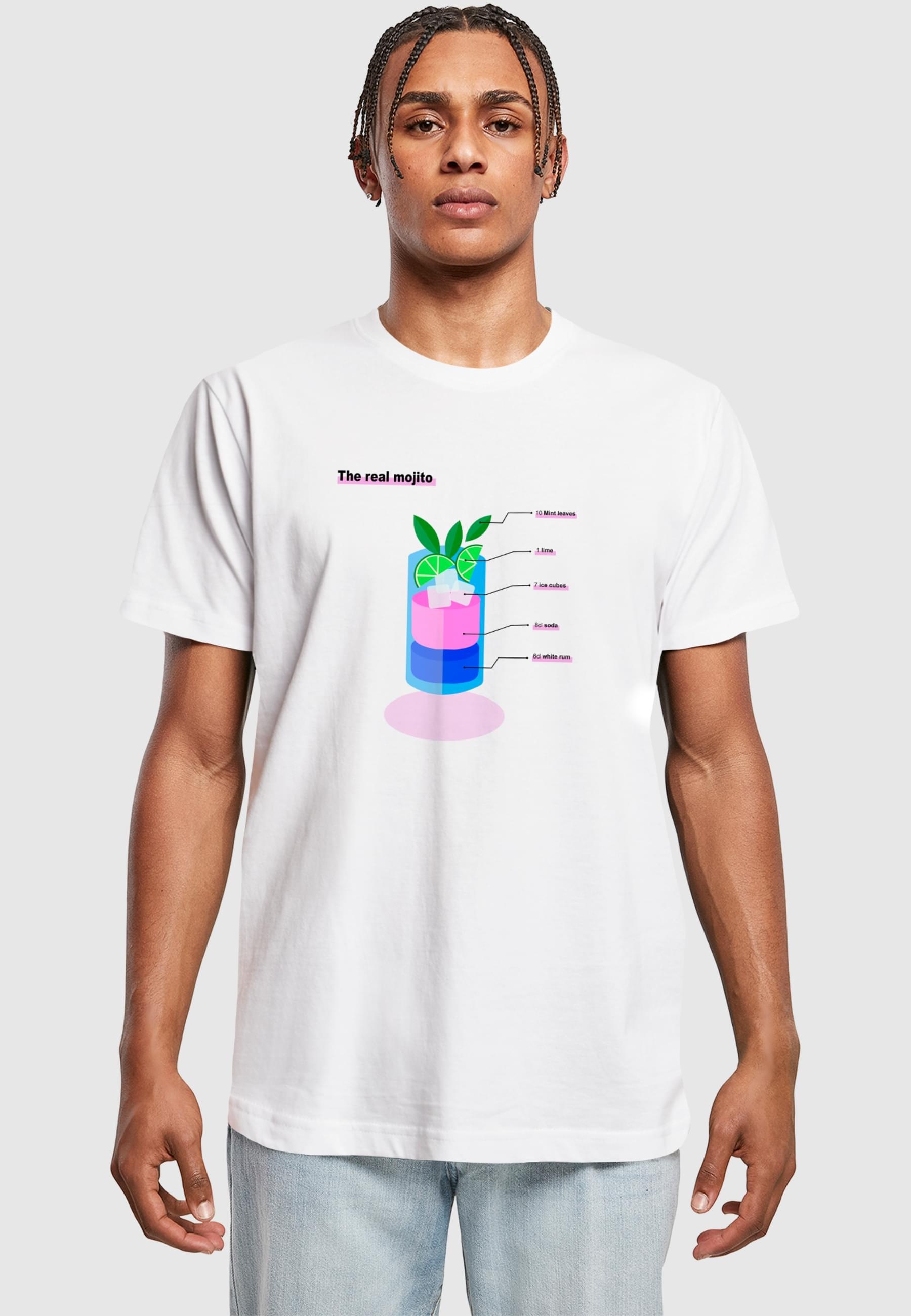 MisterTee T-Shirt »MisterTee Herren The Real MojitoTee«, (1 tlg.)