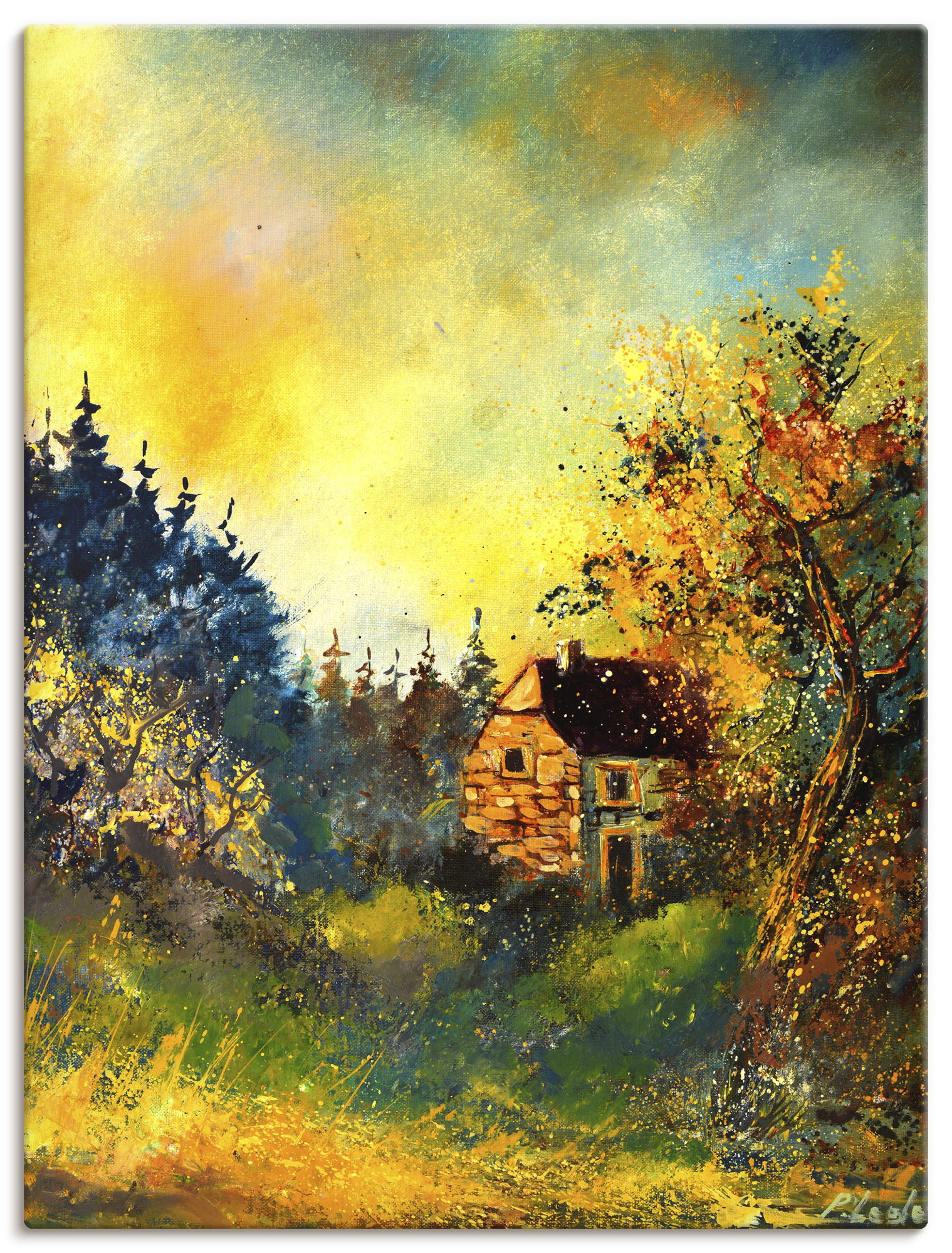 Artland "Remote house" Gartenbilder 1 Stk. tlg. als Alubild, Leinwandbild, Poster, Wandaufkleber in verschied. Größen