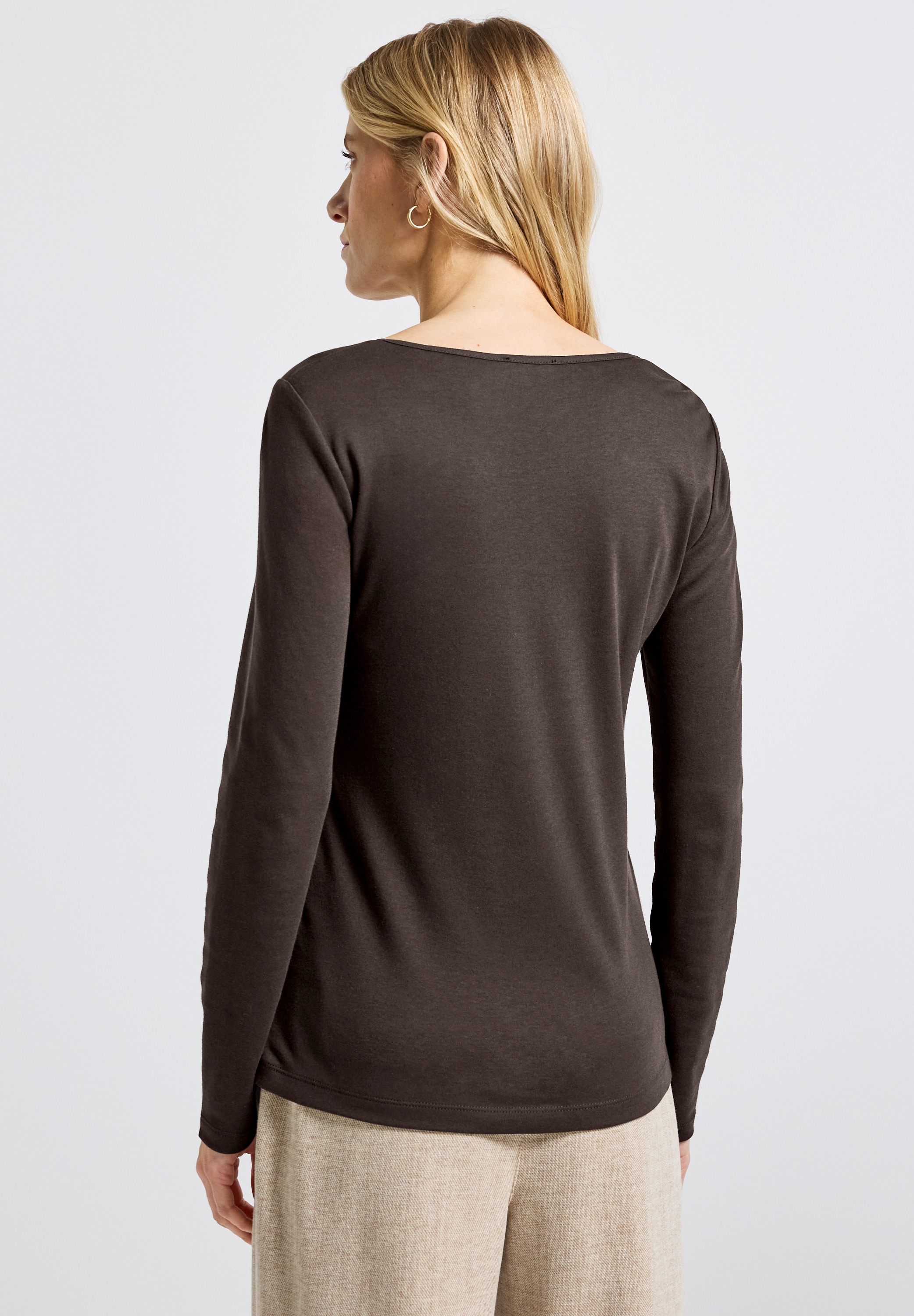 STREET ONE Langarmshirt, im soften Baumwoll-Mix