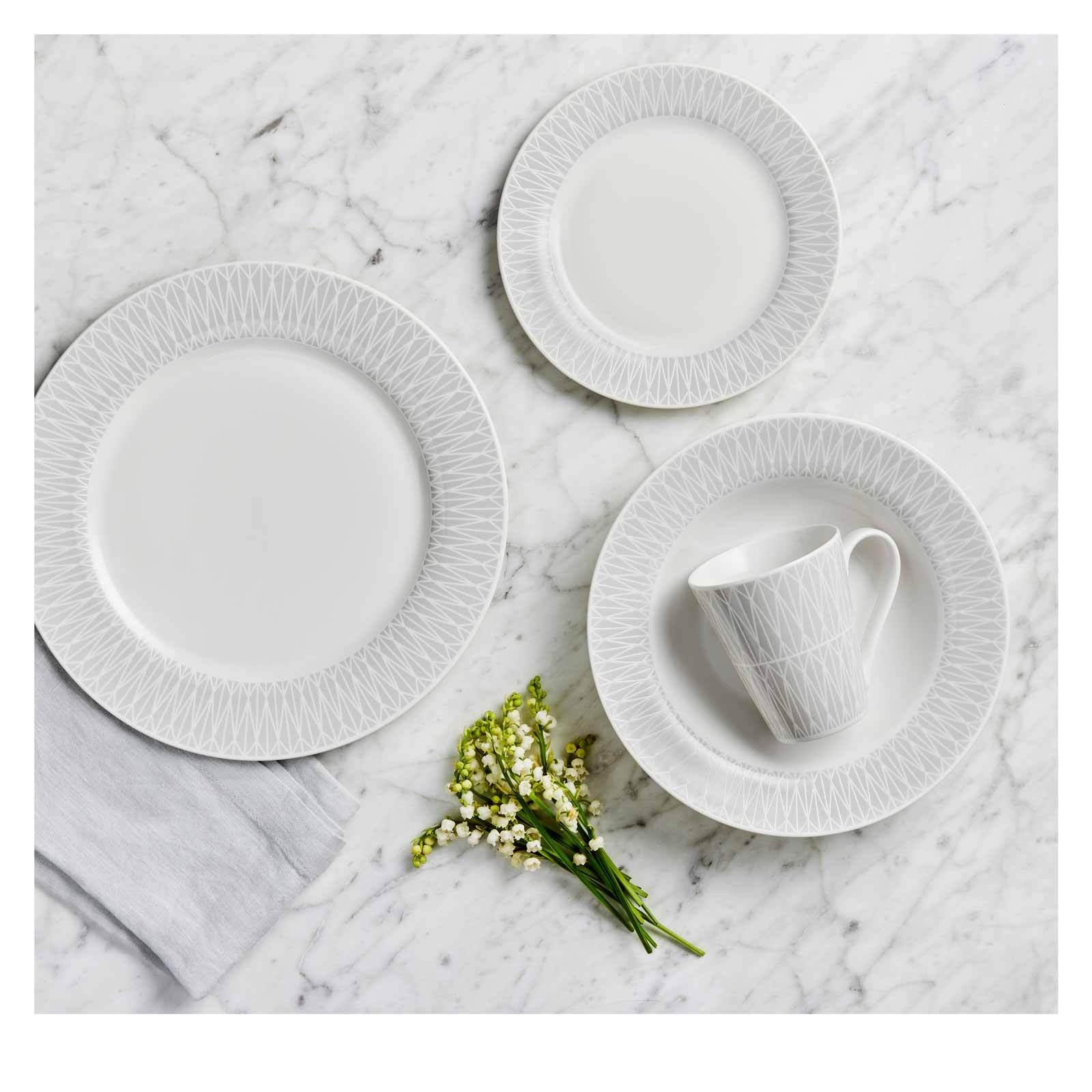 Maxwell & Williams Geschirr-Set »Dinner-Set Zenith 16er Set grau«