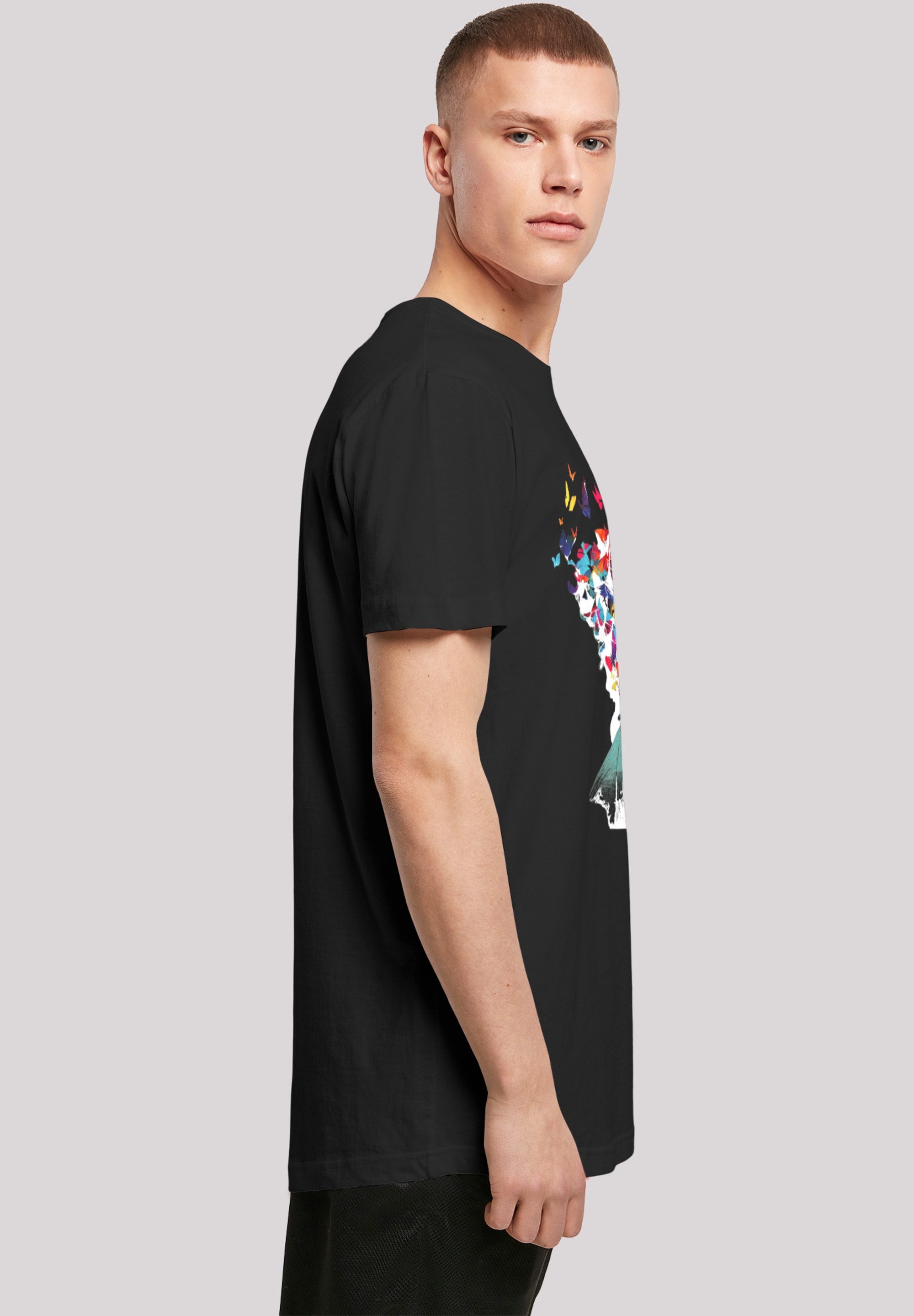 F4NT4STIC T-Shirt »Schmetterling Silhouette LONG TEE«, Keine Angabe ▷ für |  BAUR